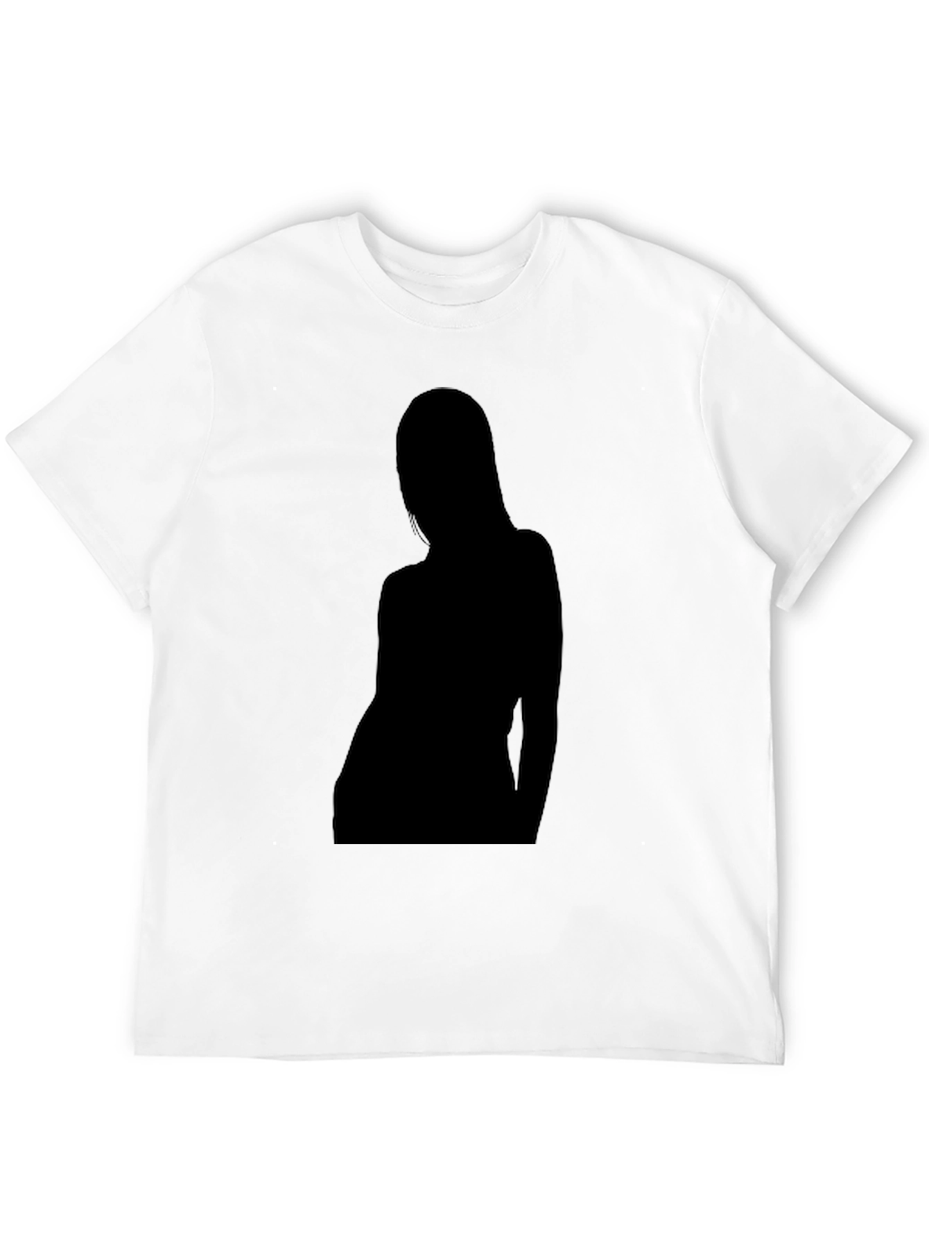 Silhouette Graphic Tee - Black Crew Neck T-Shirt