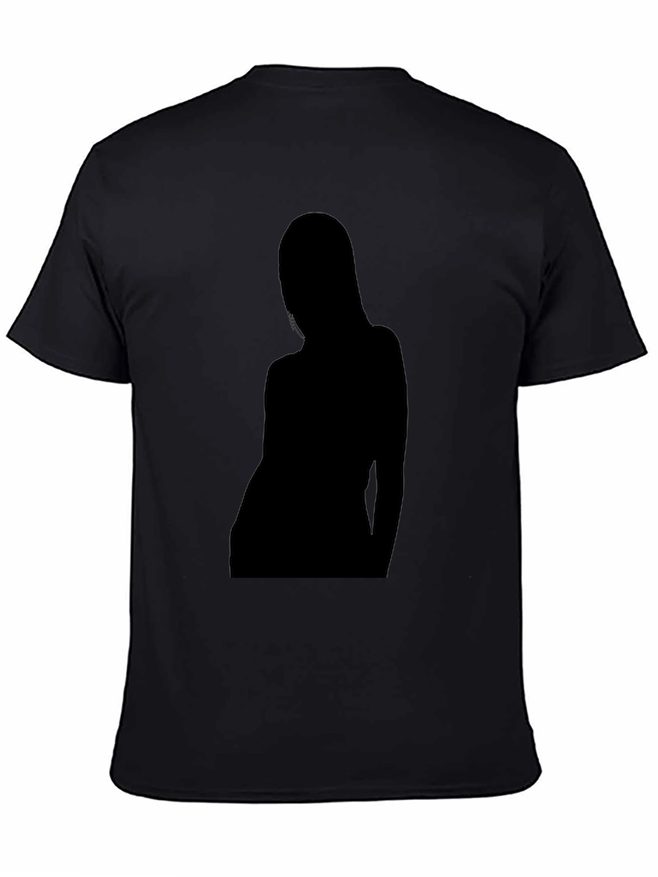 Silhouette Graphic Tee - Black Crew Neck T-Shirt