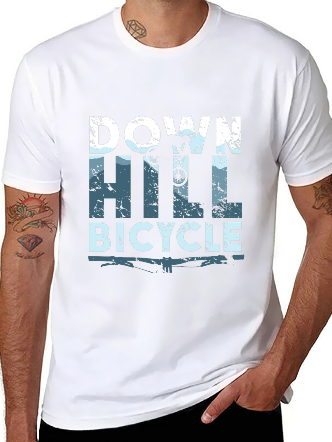 Downhill Bicycle T-Shirt