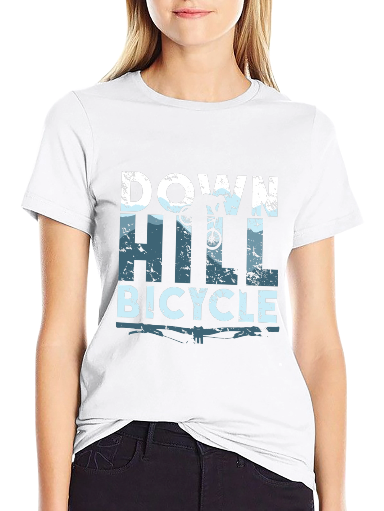 Downhill Bicycle T-Shirt