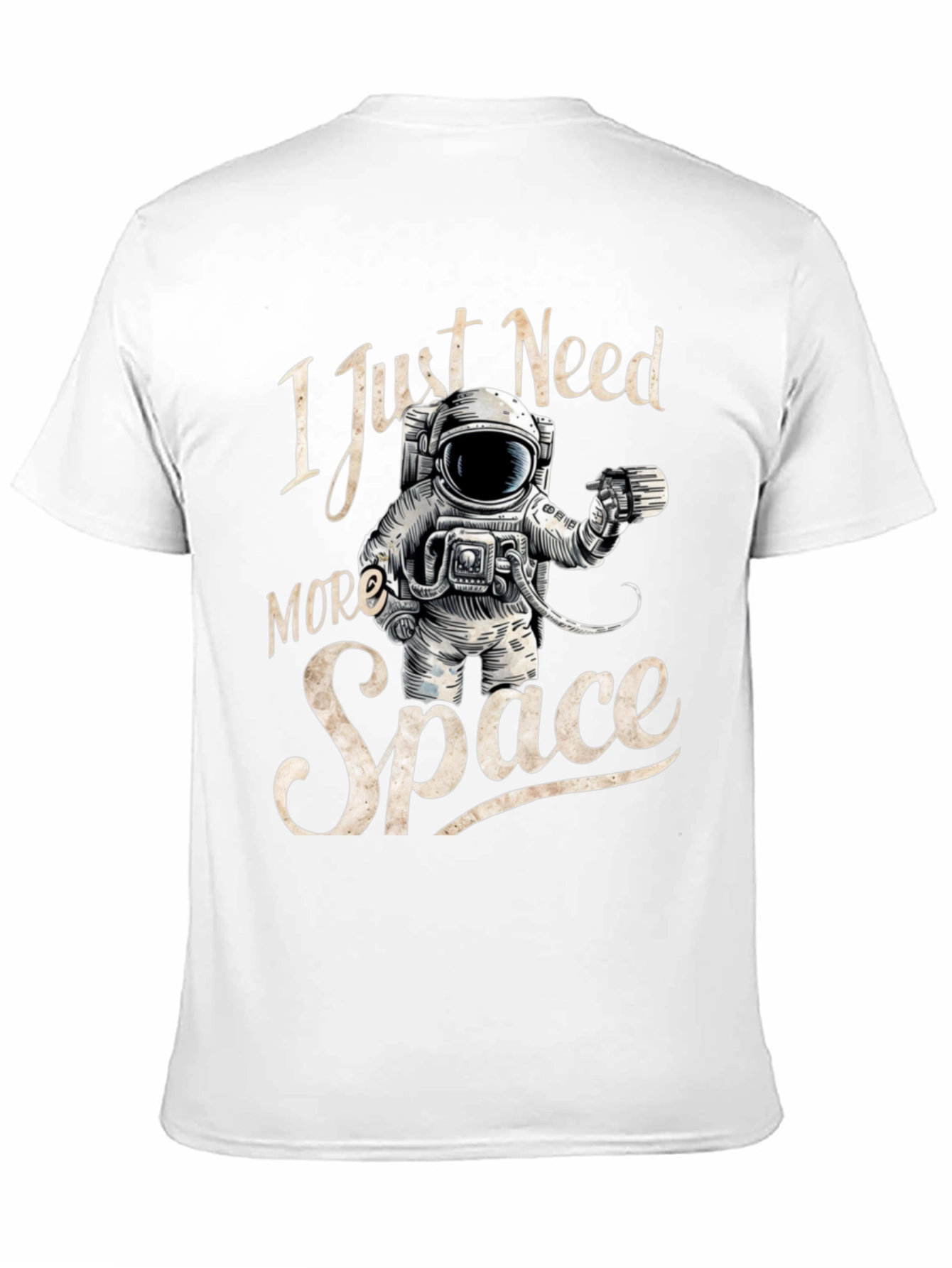 I Just Need More Space Black T-Shirt