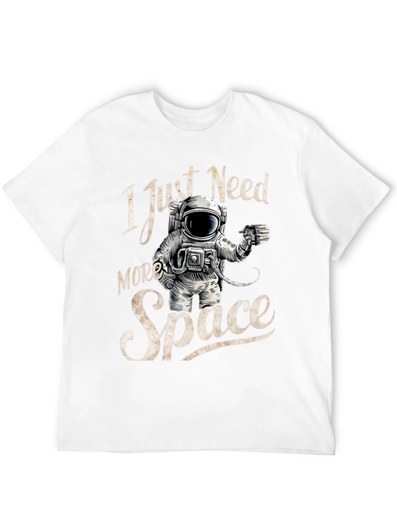 I Just Need More Space Black T-Shirt