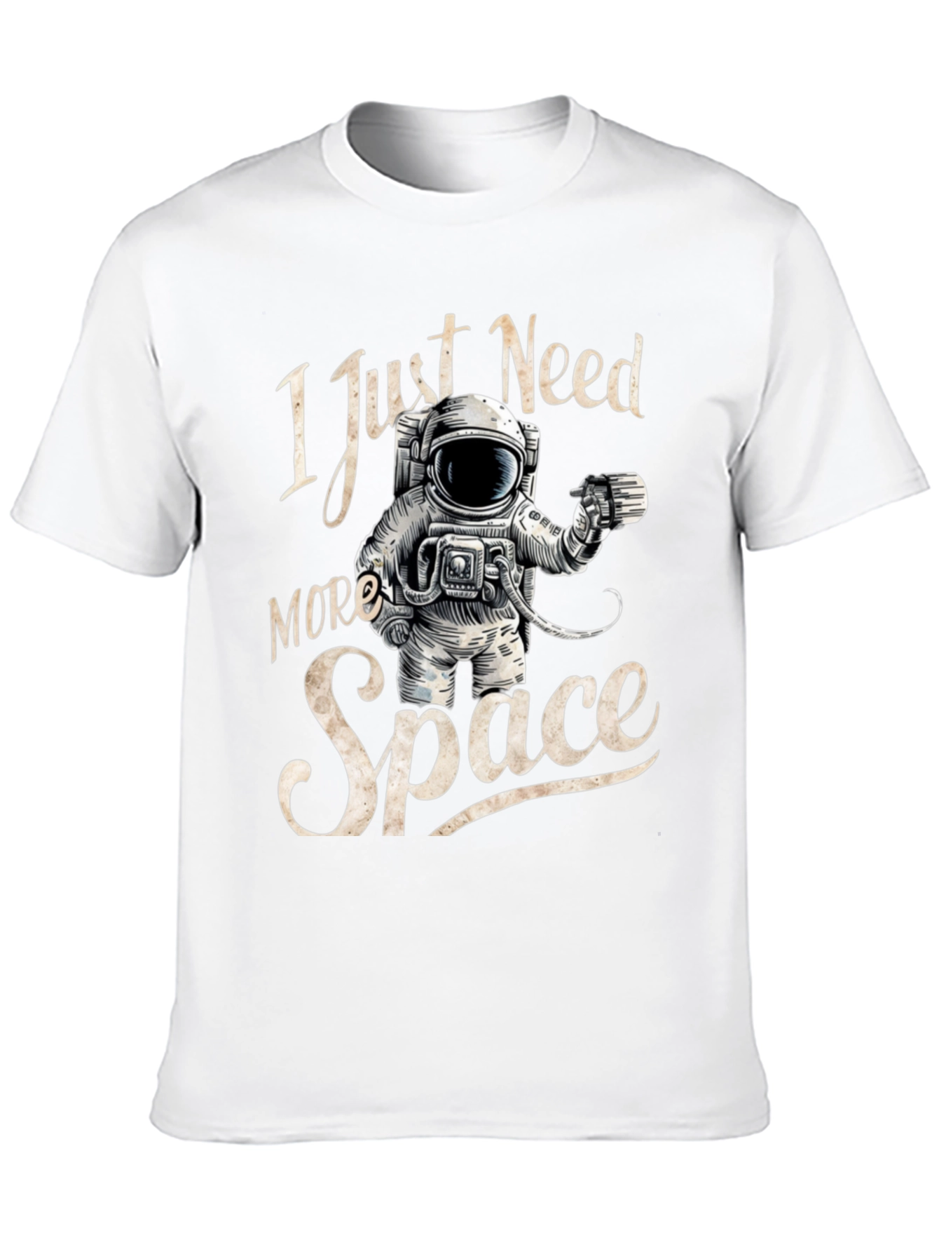 I Just Need More Space Black T-Shirt
