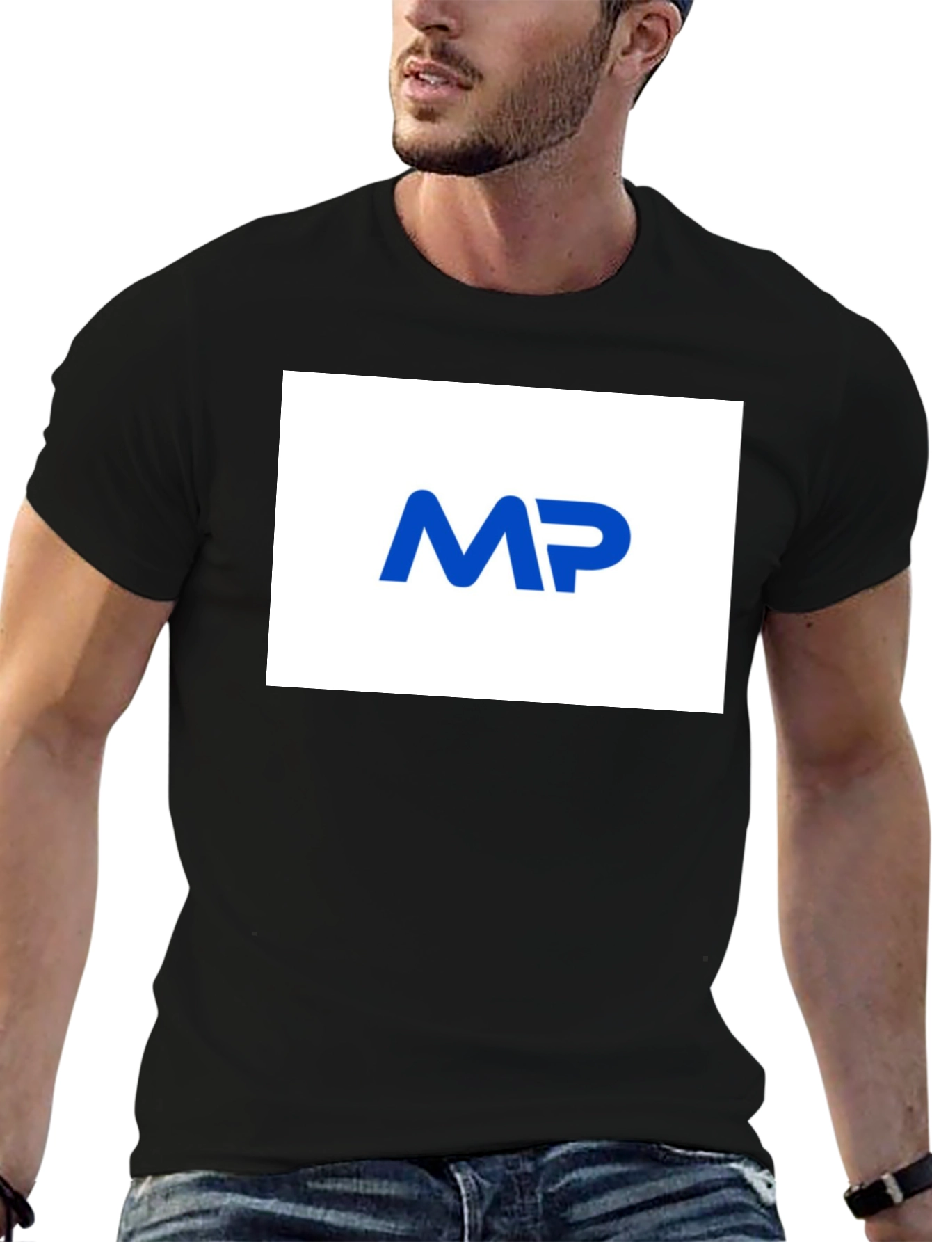 Modern MP Logo Black T-Shirt