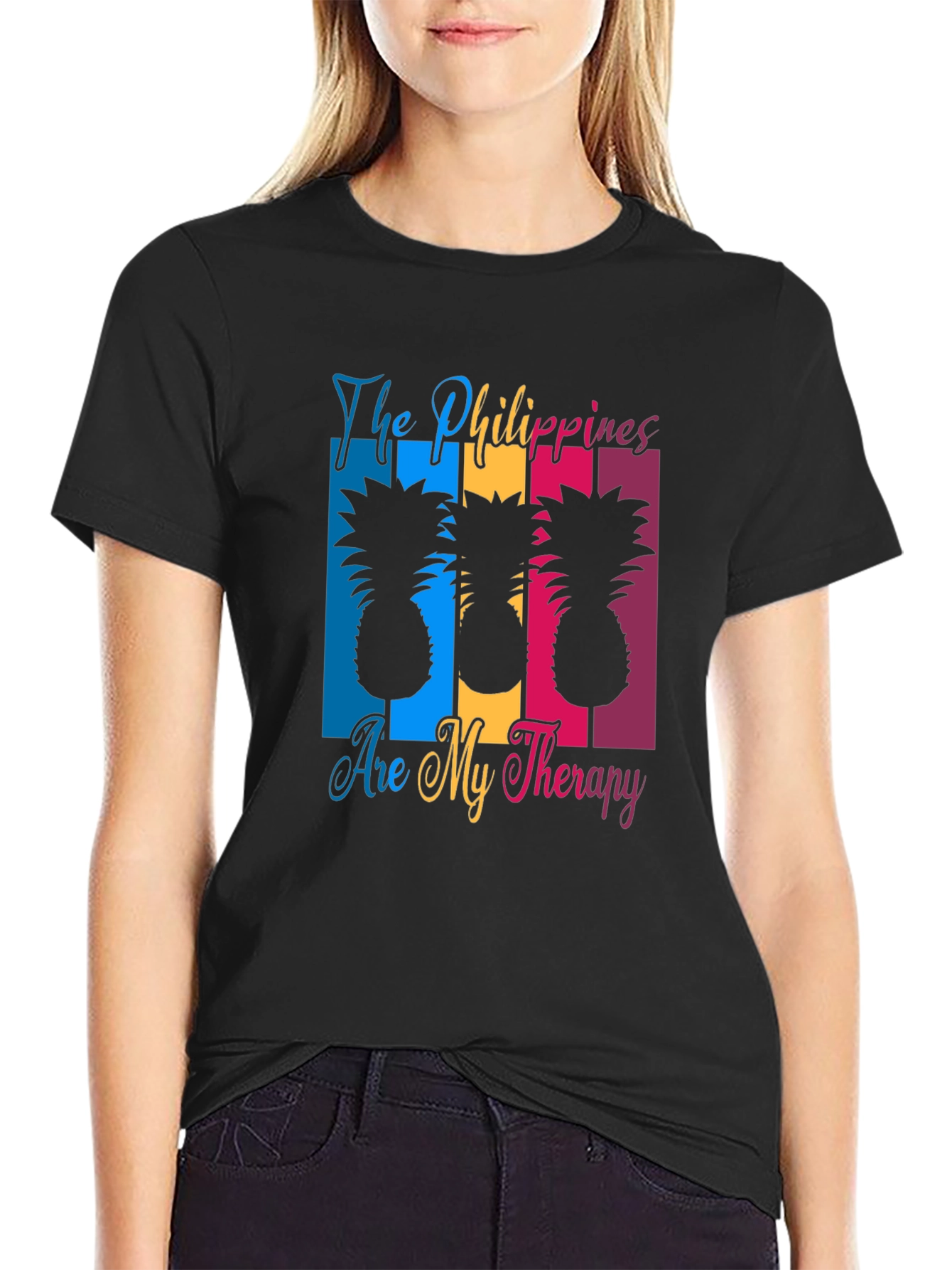 Philippines Therapy Pineapple Graphic T-Shirt