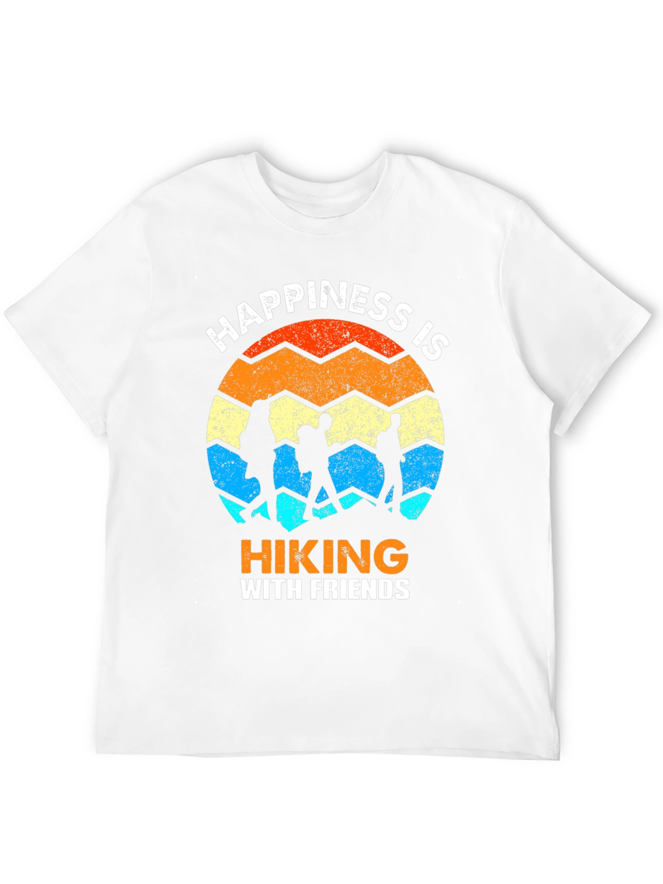 Happiness is Hiking With Friends Graphic Tee