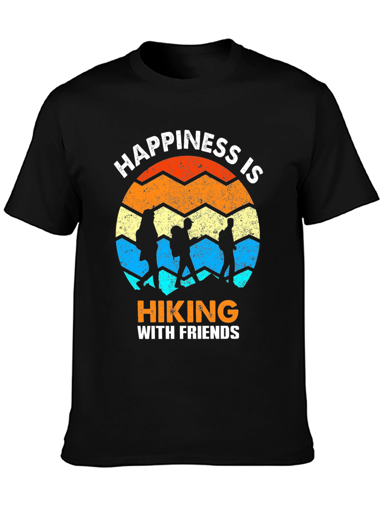 Happiness is Hiking With Friends Graphic Tee