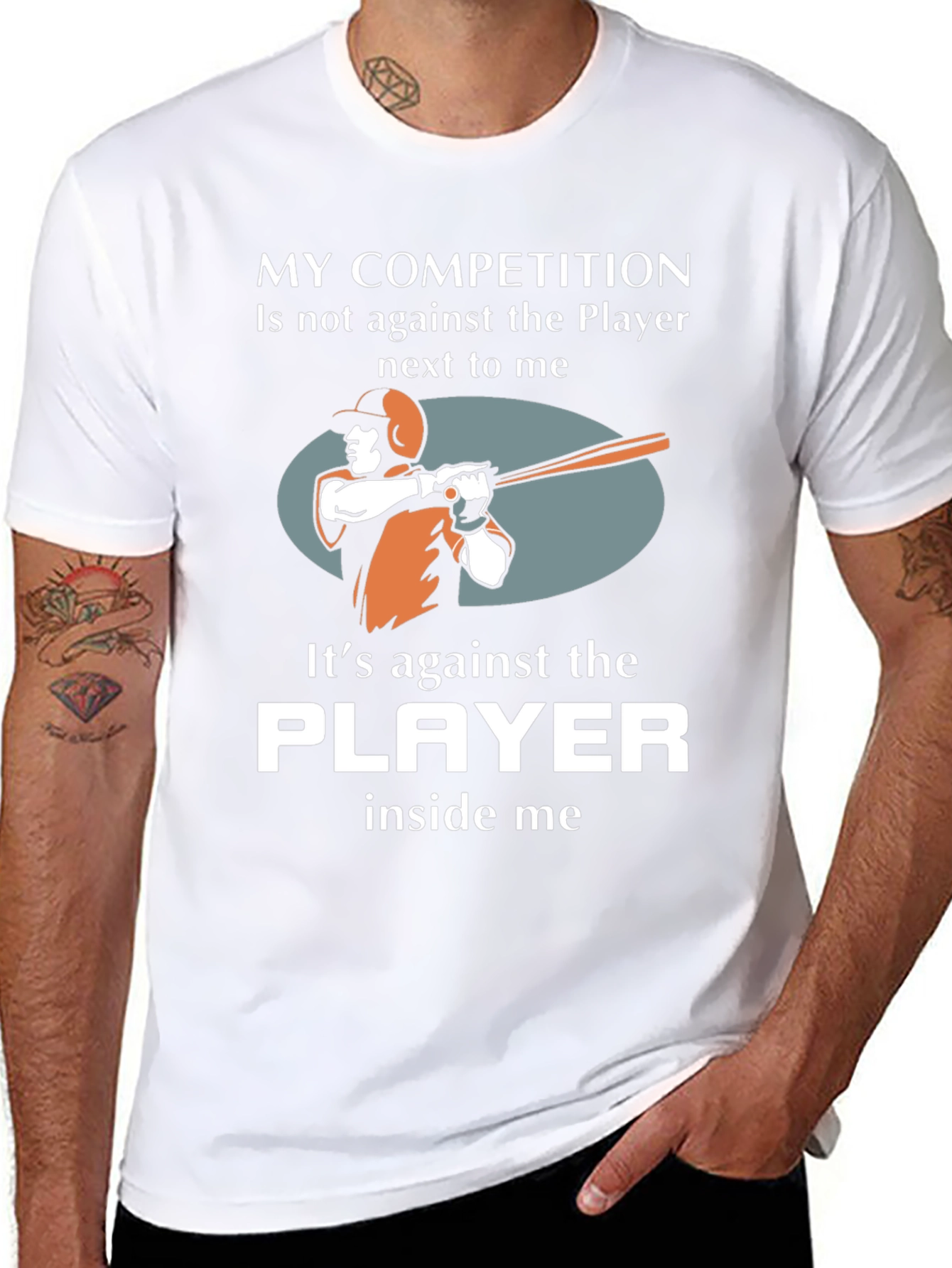 Baseball Player Competition Graphic T-Shirt