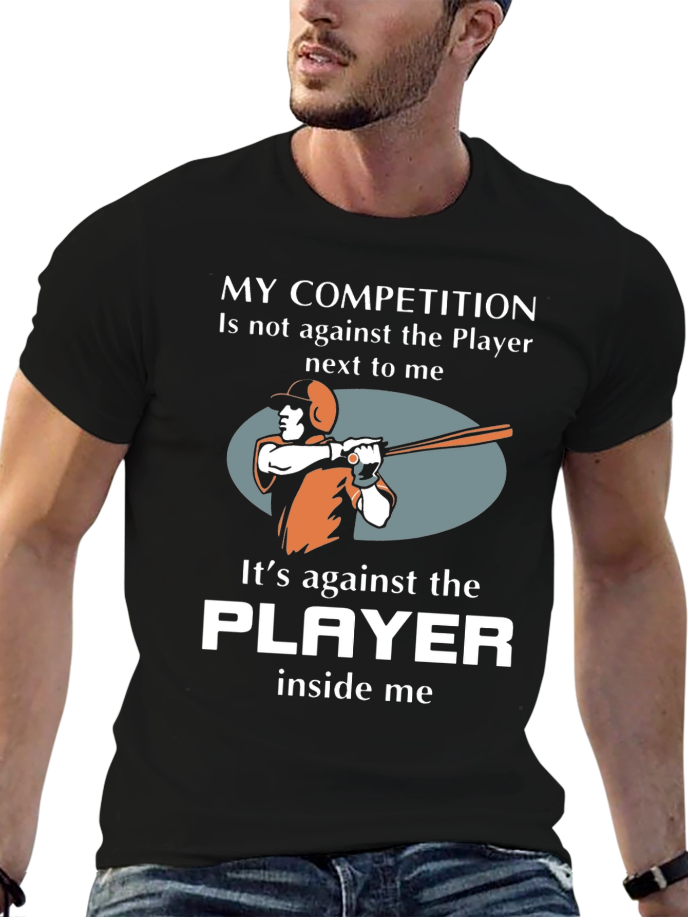 Baseball Player Competition Graphic T-Shirt