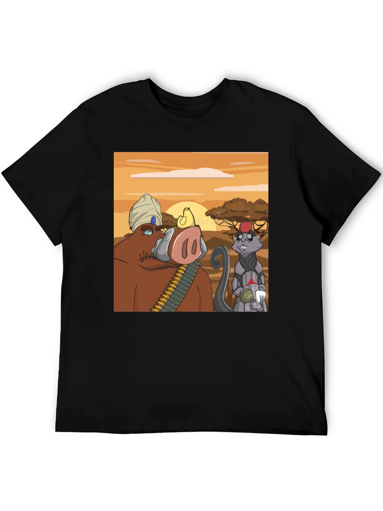 Cartoon Character Graphic Tee