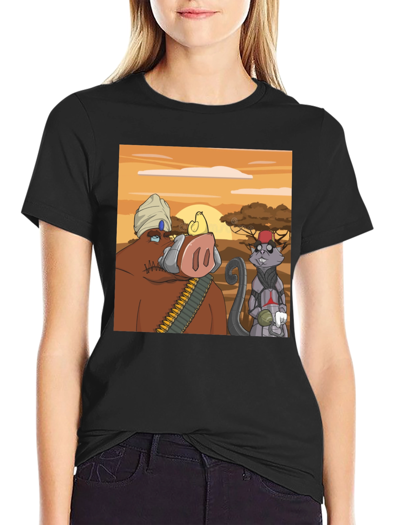 Cartoon Character Graphic Tee