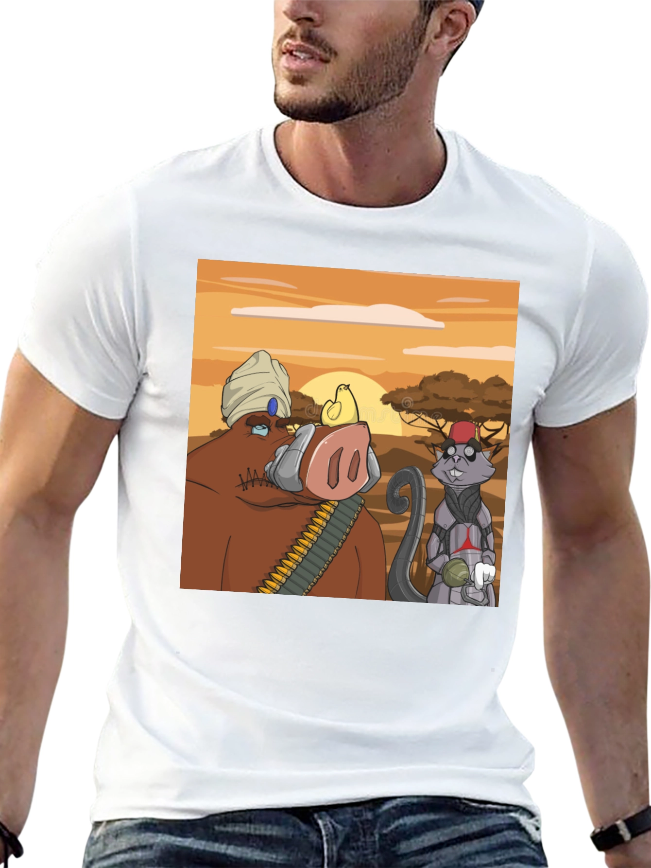 Cartoon Character Graphic Tee