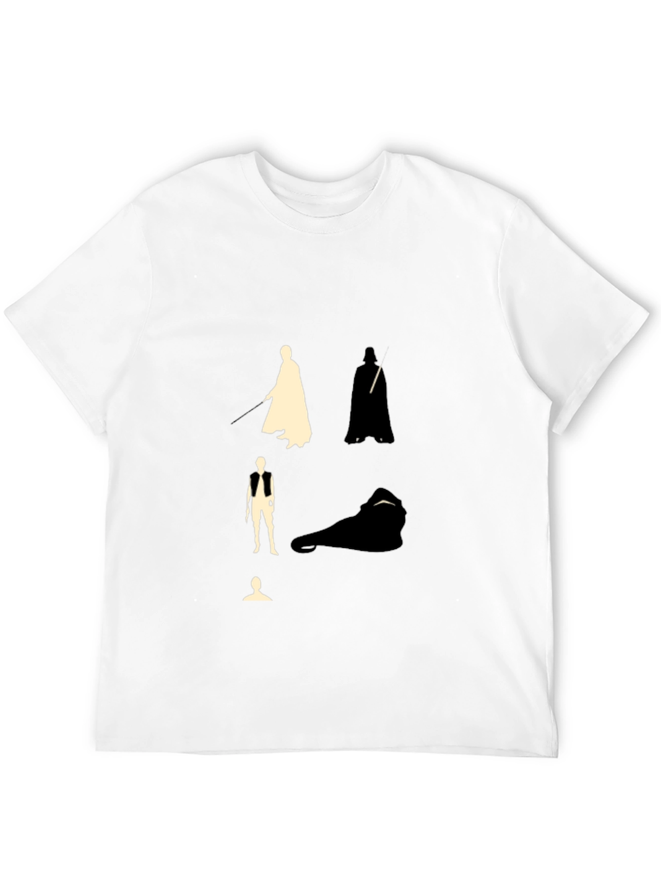 Star Wars Silhouette Graphic Black T-Shirt