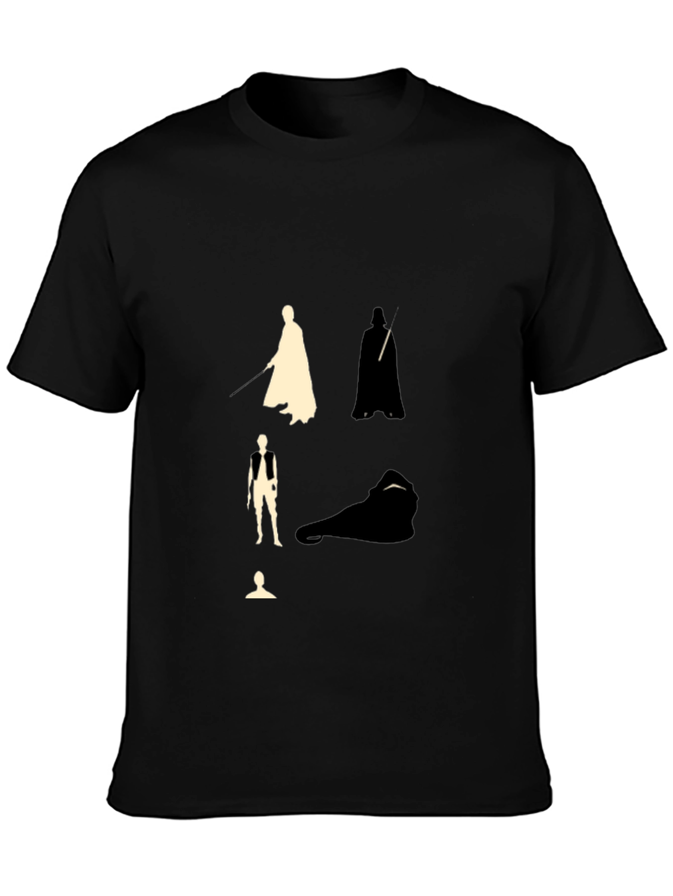 Star Wars Silhouette Graphic Black T-Shirt