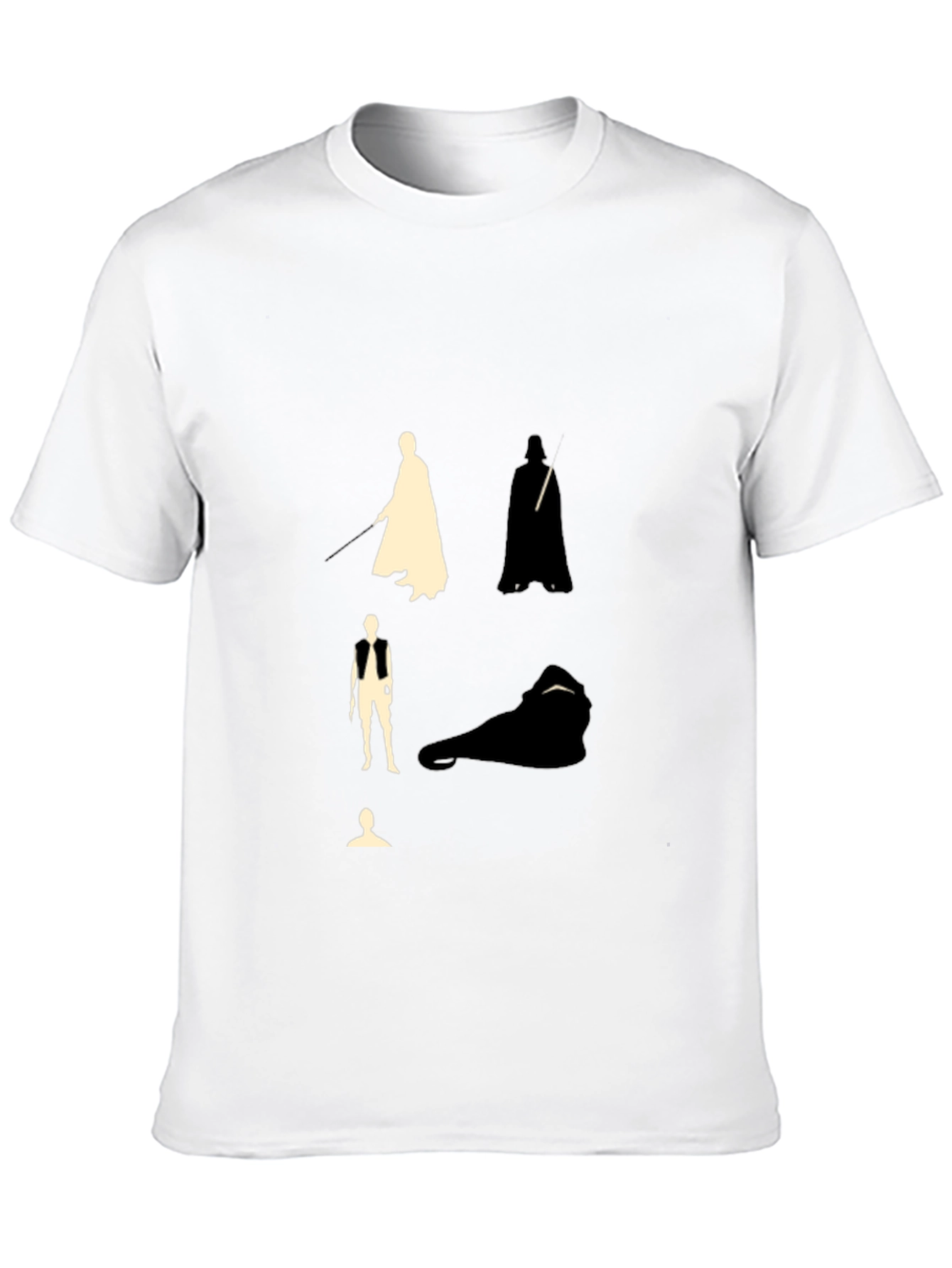Star Wars Silhouette Graphic Black T-Shirt