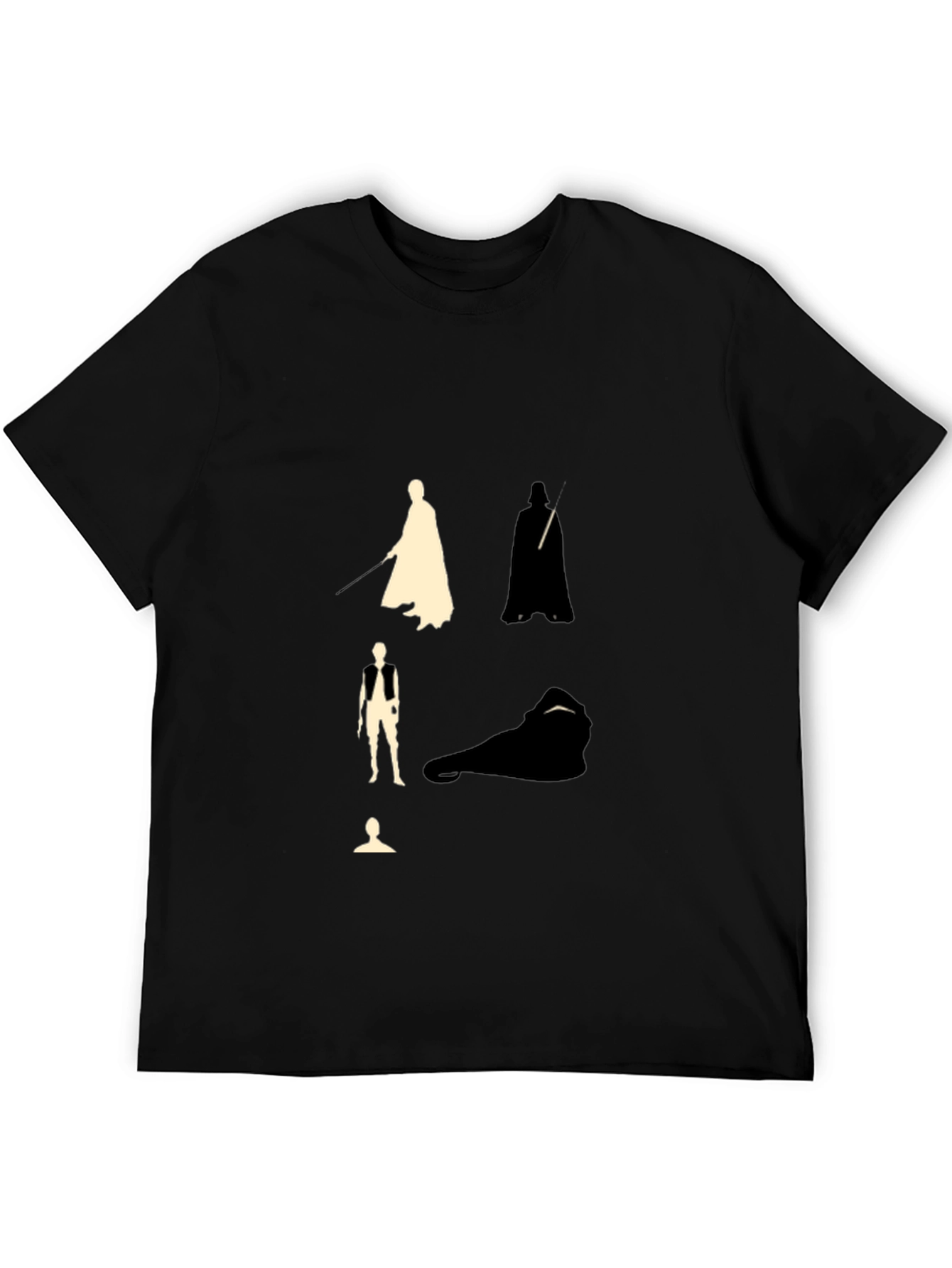 Star Wars Silhouette Graphic Black T-Shirt