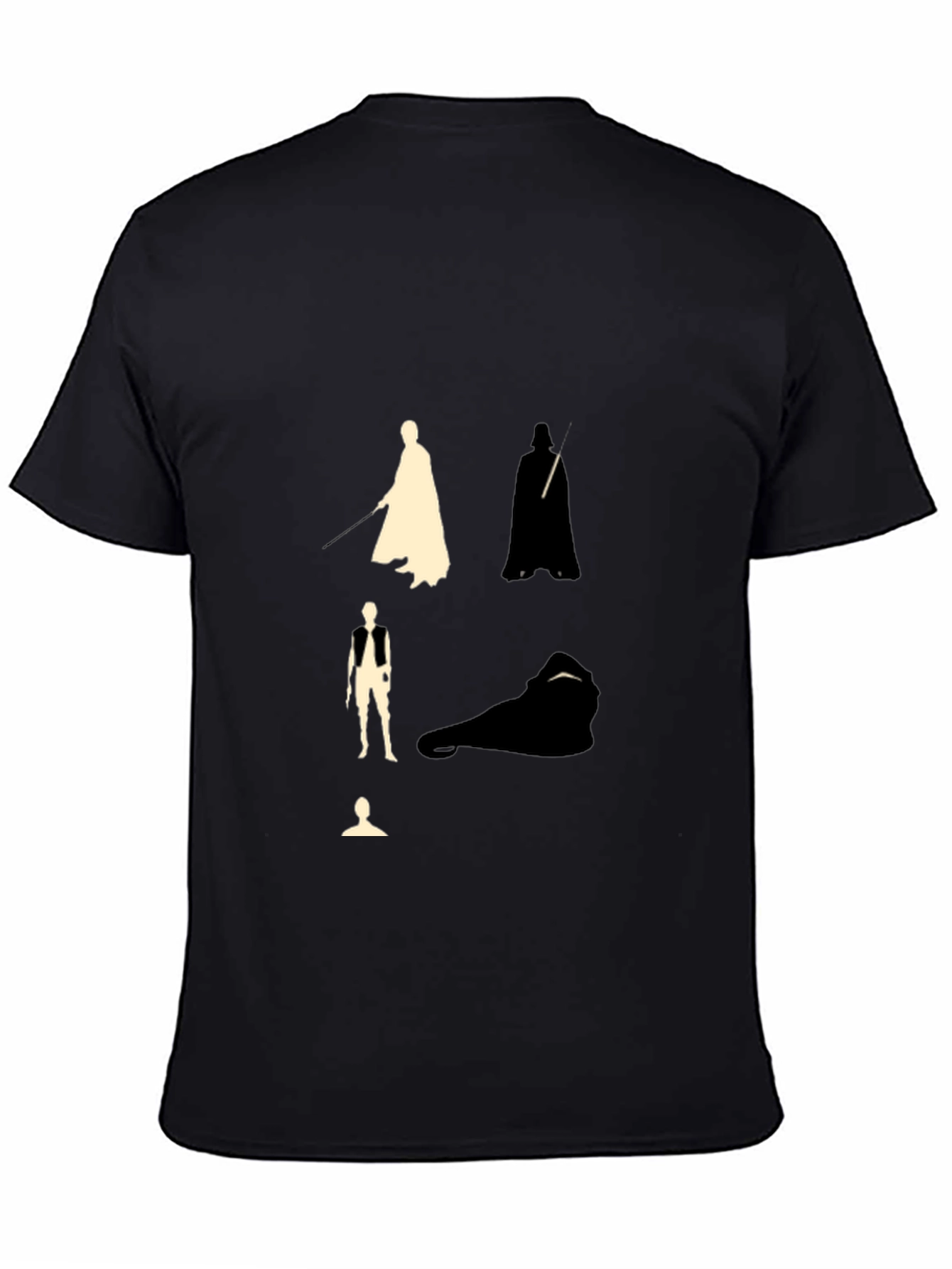 Star Wars Silhouette Graphic Black T-Shirt