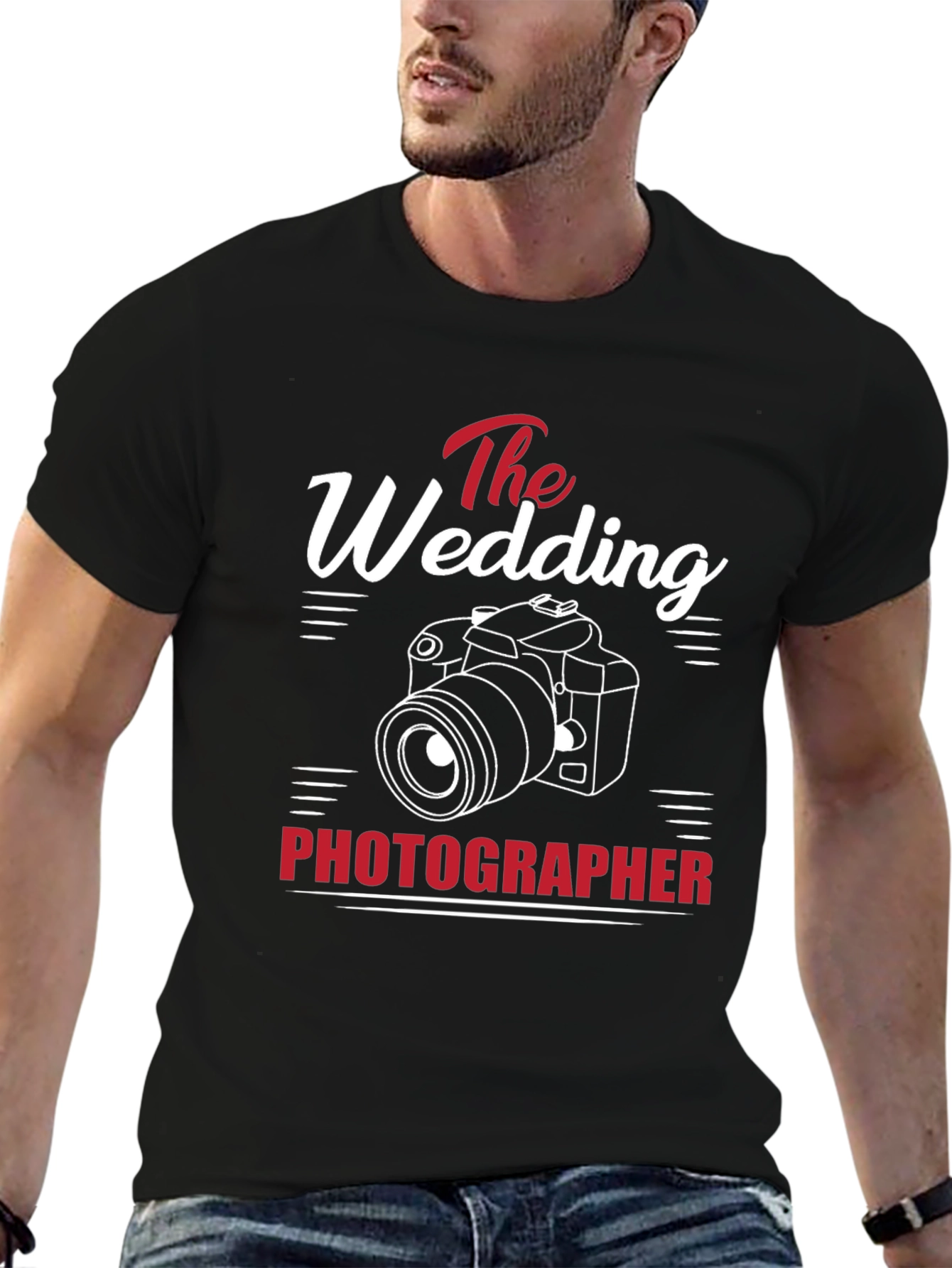 Wedding Photographer T-Shirt - Camera Graphic Tee