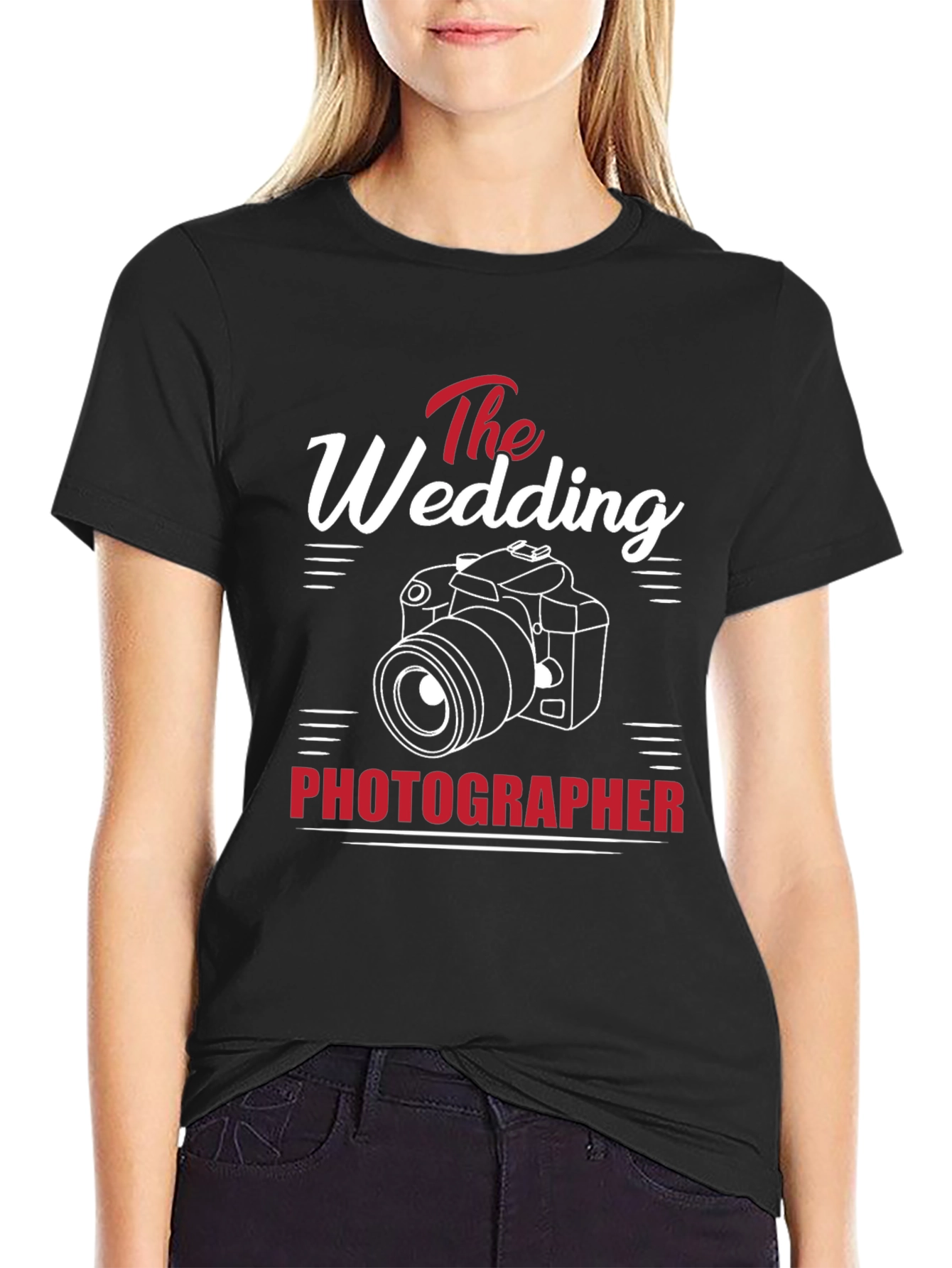 Wedding Photographer T-Shirt - Camera Graphic Tee