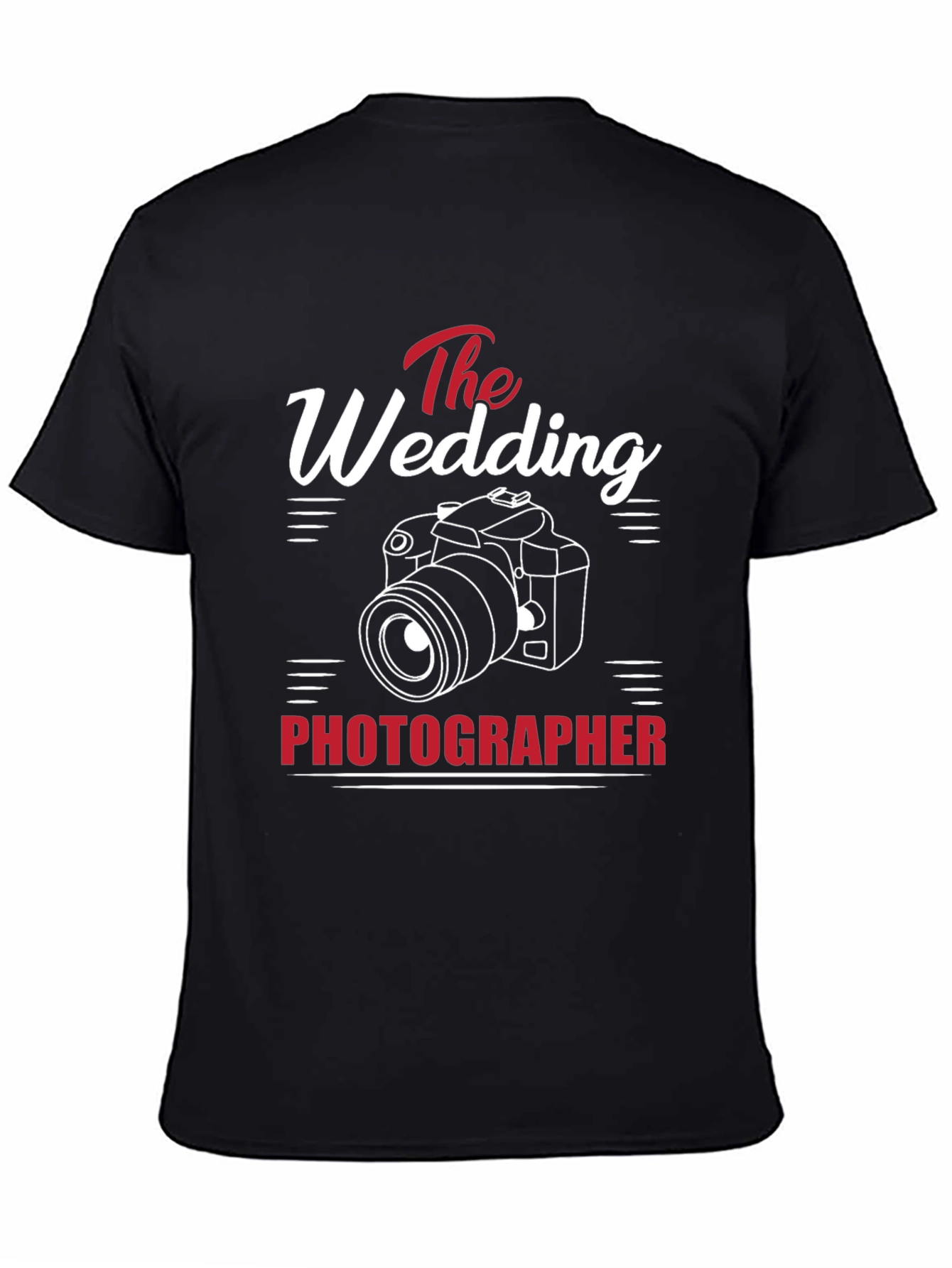 Wedding Photographer T-Shirt - Camera Graphic Tee