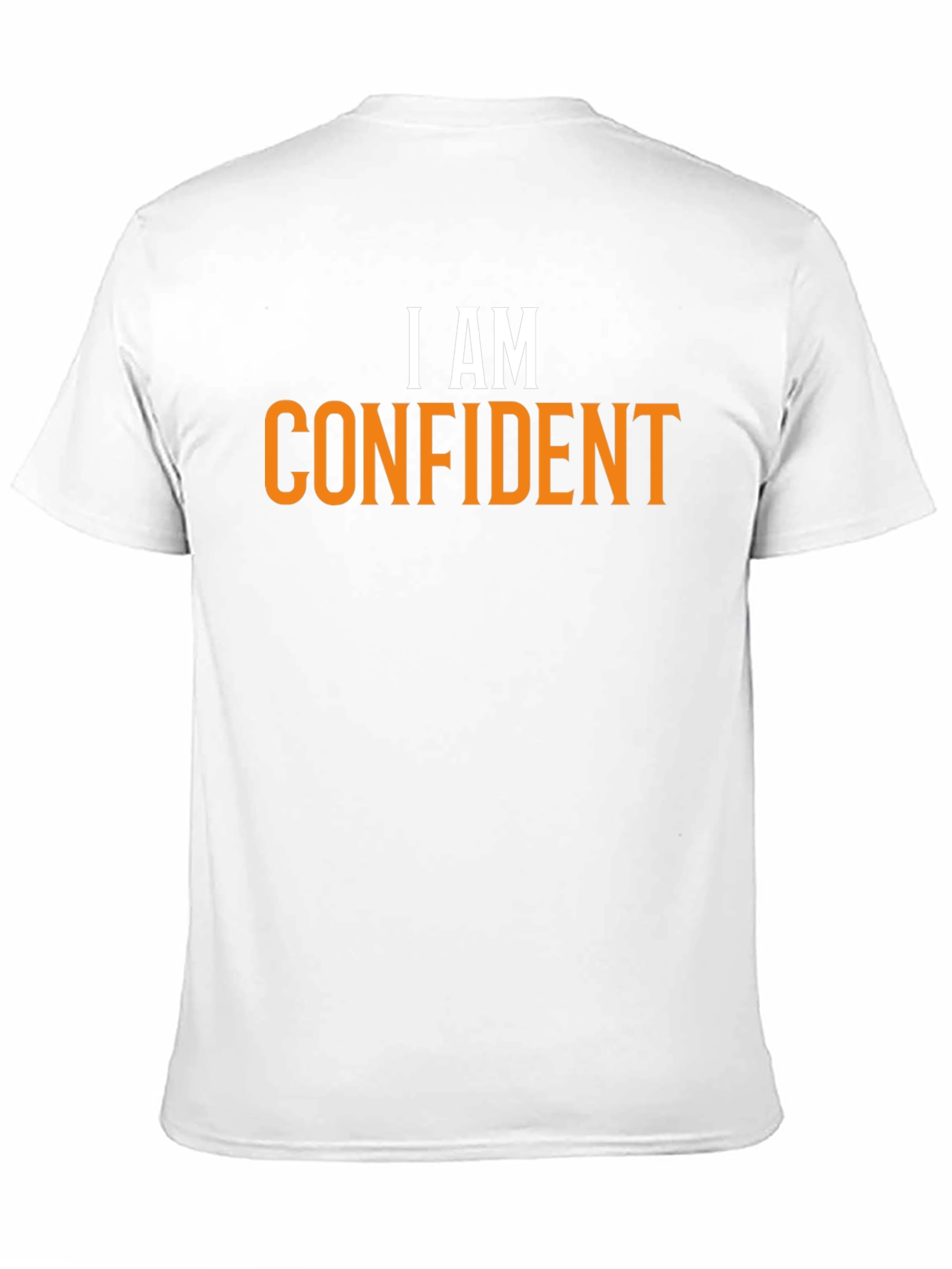 Confident Statement Tee - Black Cotton Crew Neck
