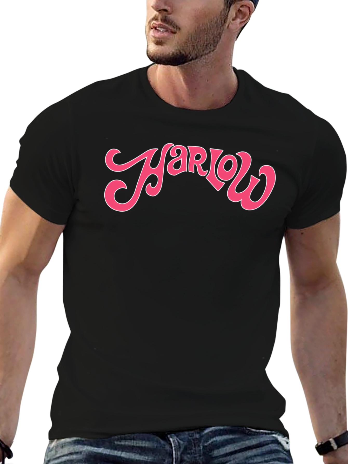Harlow Retro Style Black T-Shirt