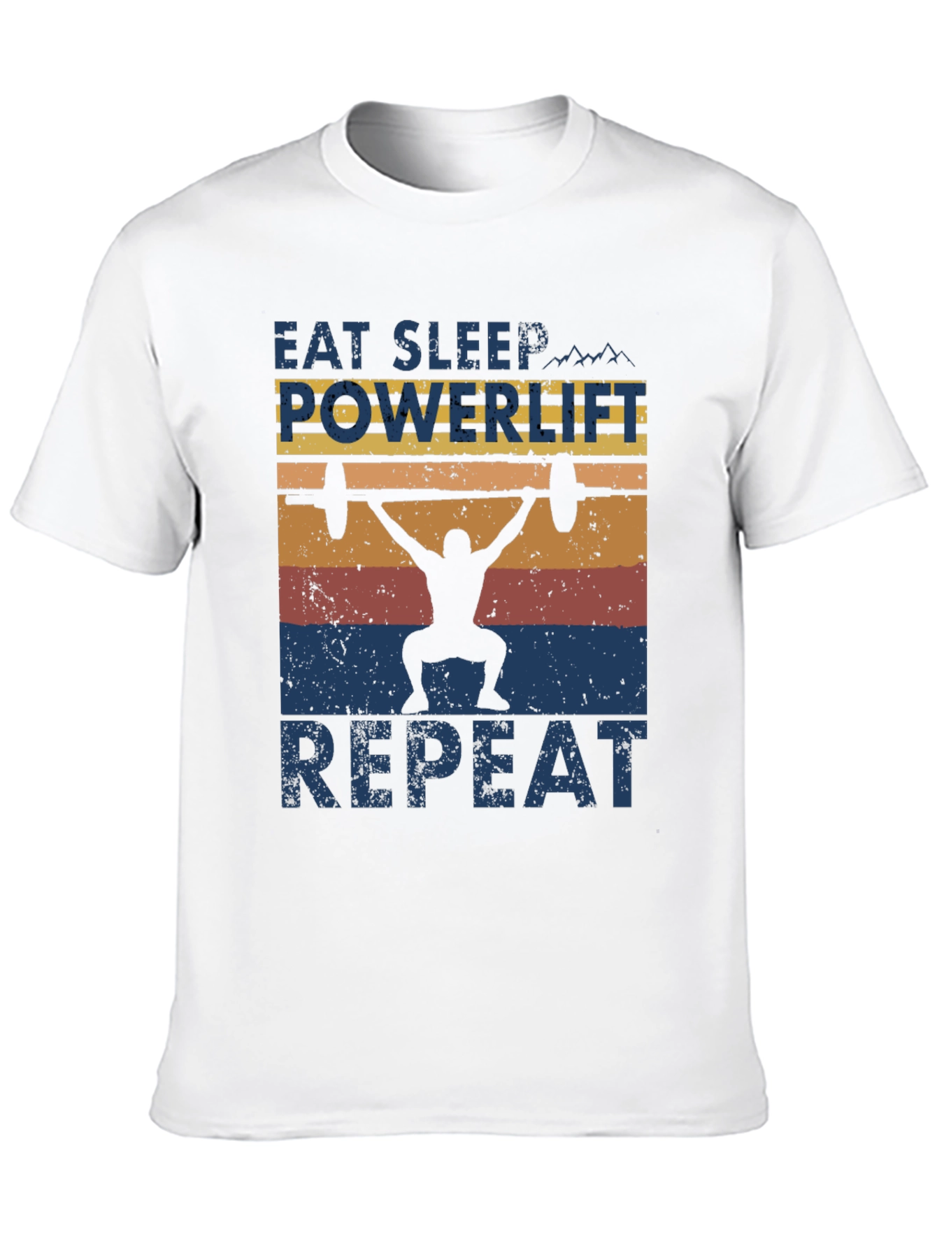 Eat Sleep Powerlift Repeat Mens Graphic Tee