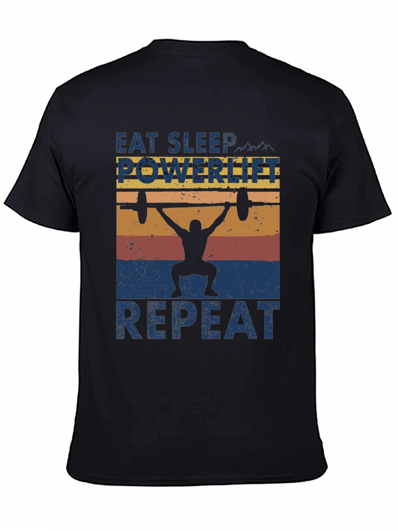 Eat Sleep Powerlift Repeat Mens Graphic Tee