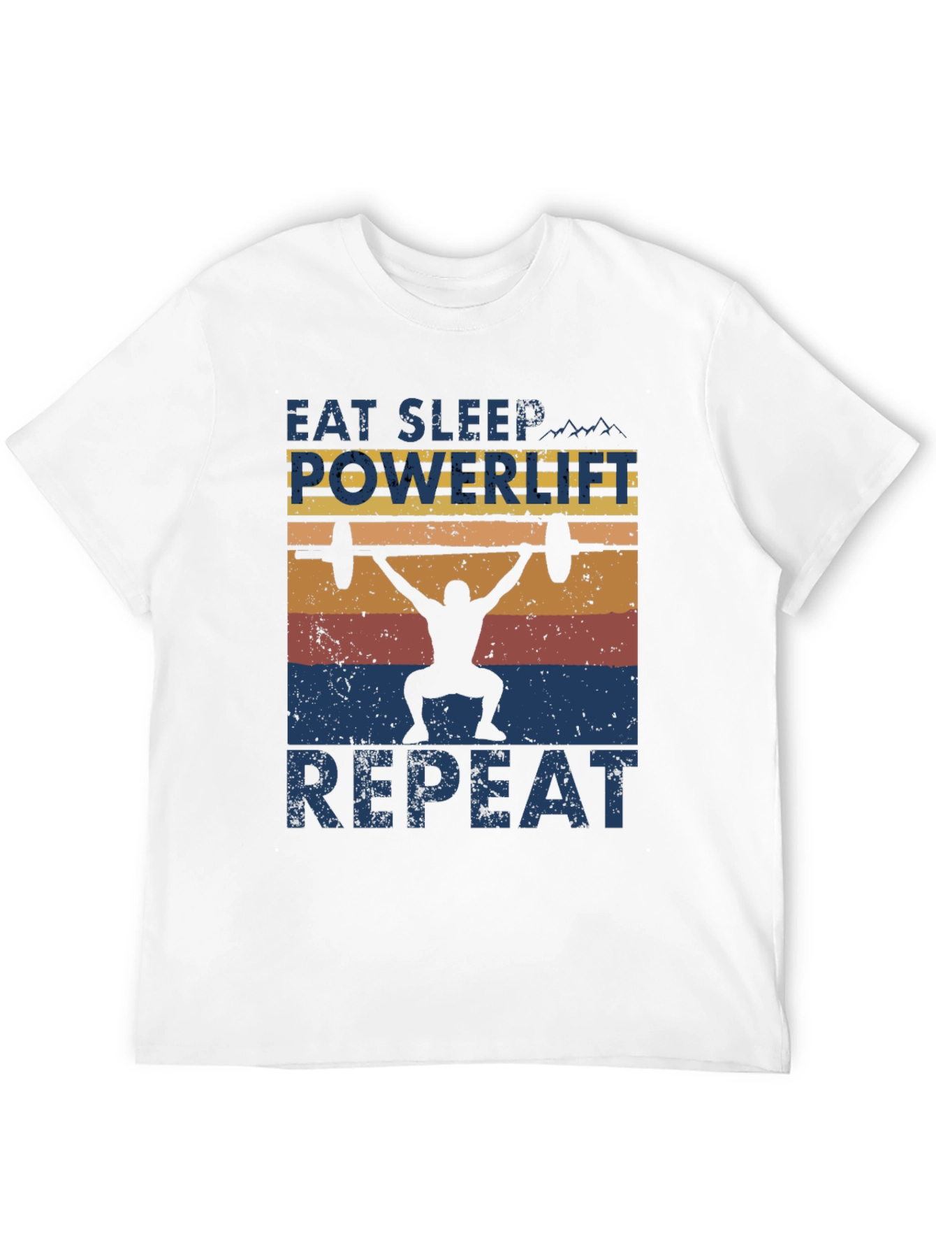 Eat Sleep Powerlift Repeat Mens Graphic Tee