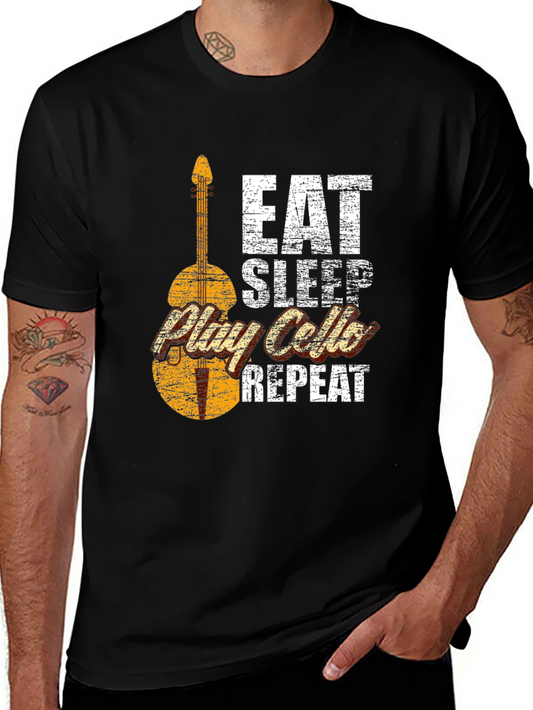 Eat Sleep Play Cello Repeat T-Shirt