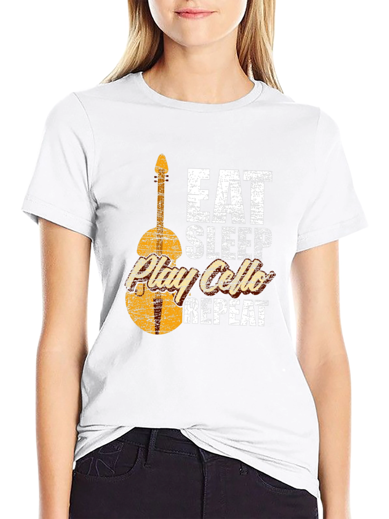 Eat Sleep Play Cello Repeat T-Shirt