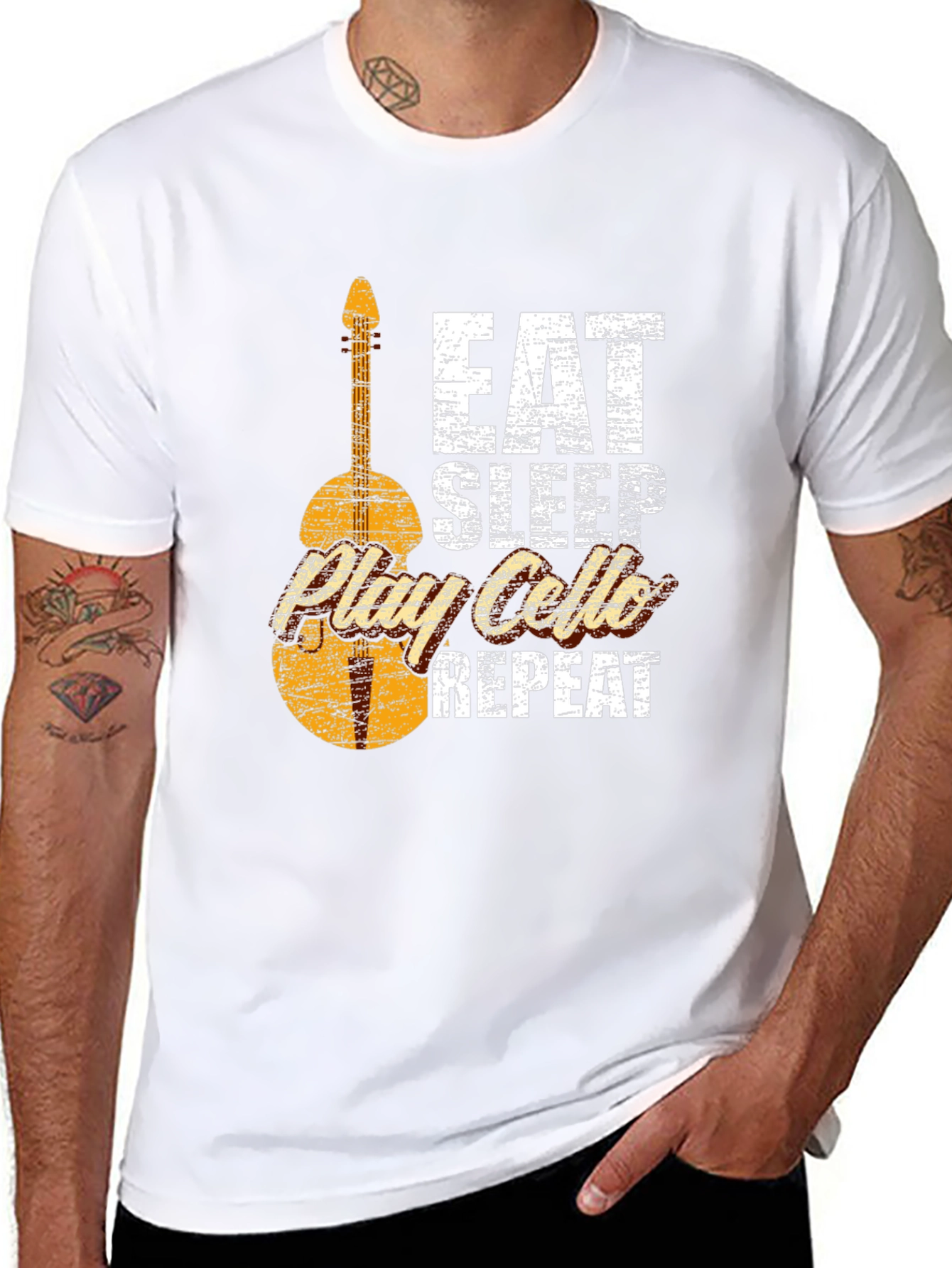 Eat Sleep Play Cello Repeat T-Shirt