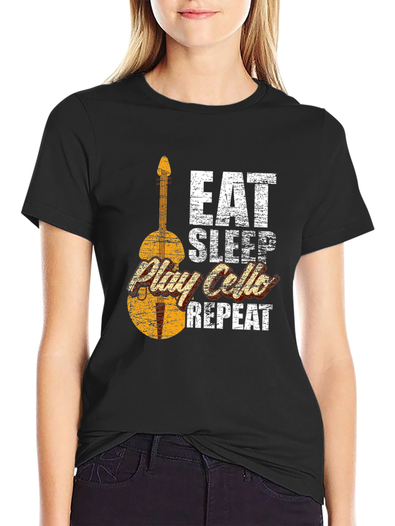 Eat Sleep Play Cello Repeat T-Shirt