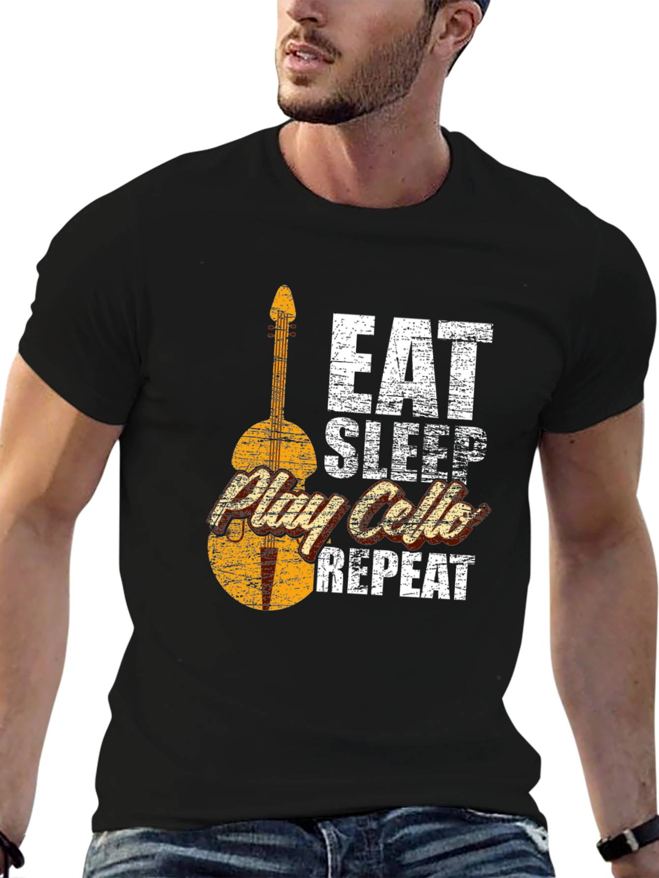 Eat Sleep Play Cello Repeat T-Shirt