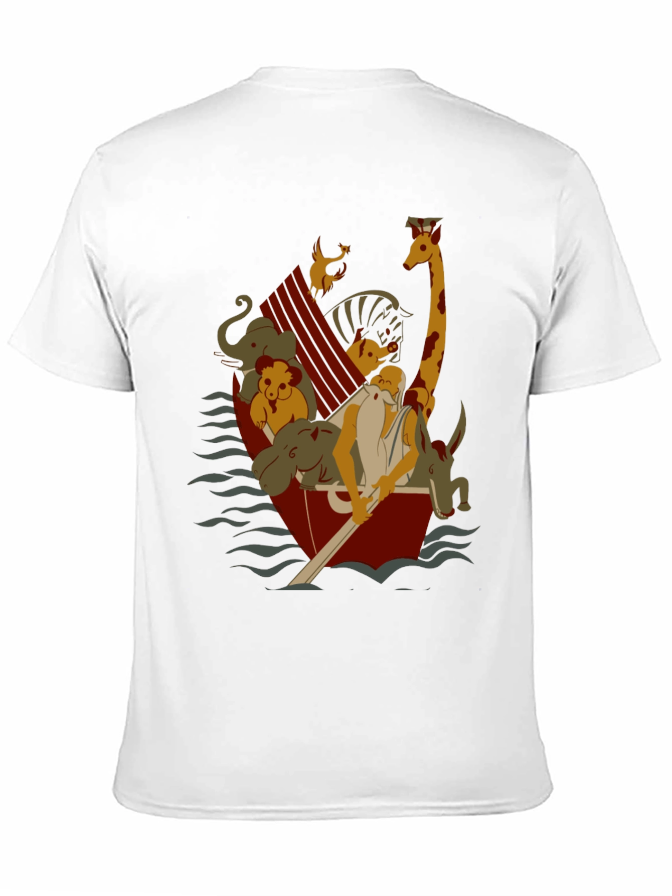 Noahs Ark Cartoon Graphic T-Shirt