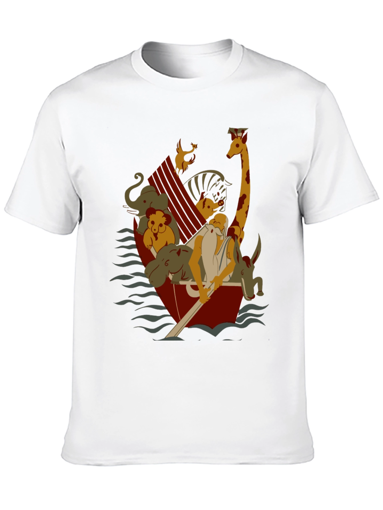 Noahs Ark Cartoon Graphic T-Shirt