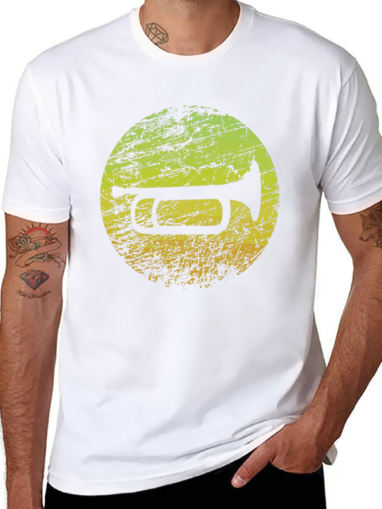 Trumpet Graphic T-Shirt - Music Lover Tee