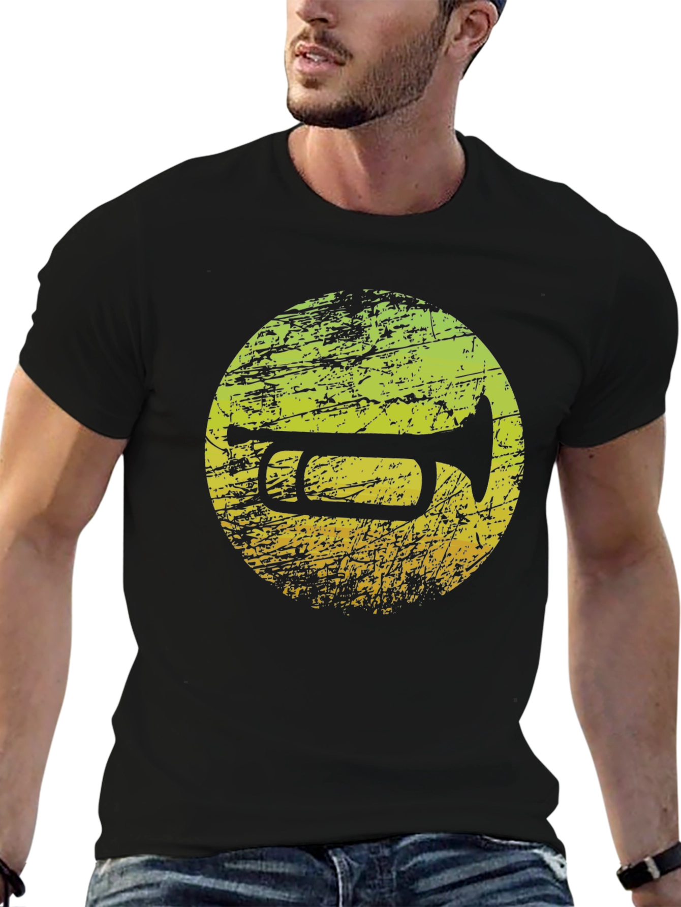 Trumpet Graphic T-Shirt - Music Lover Tee