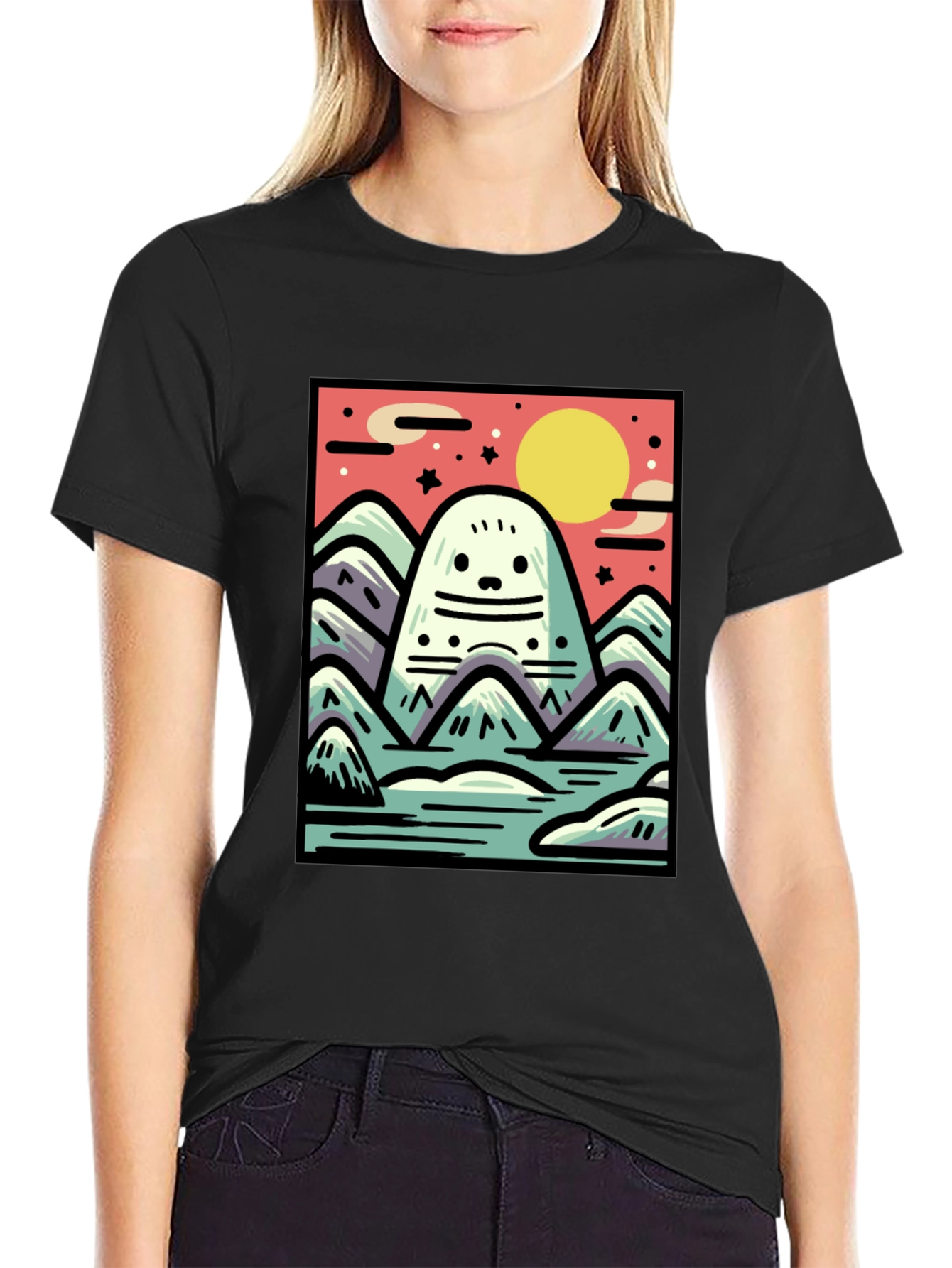 Cute Monster Mountain T-Shirt