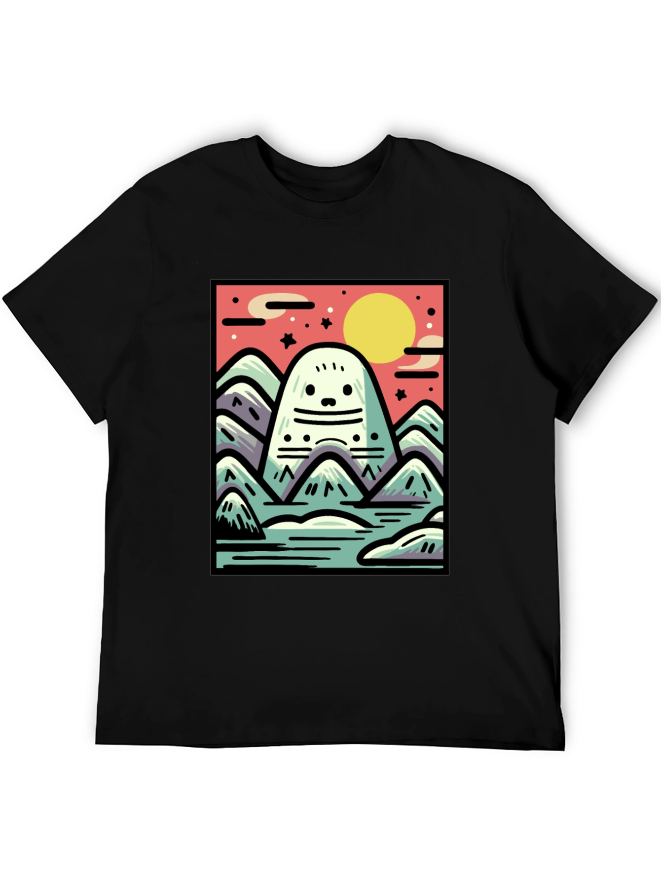 Cute Monster Mountain T-Shirt