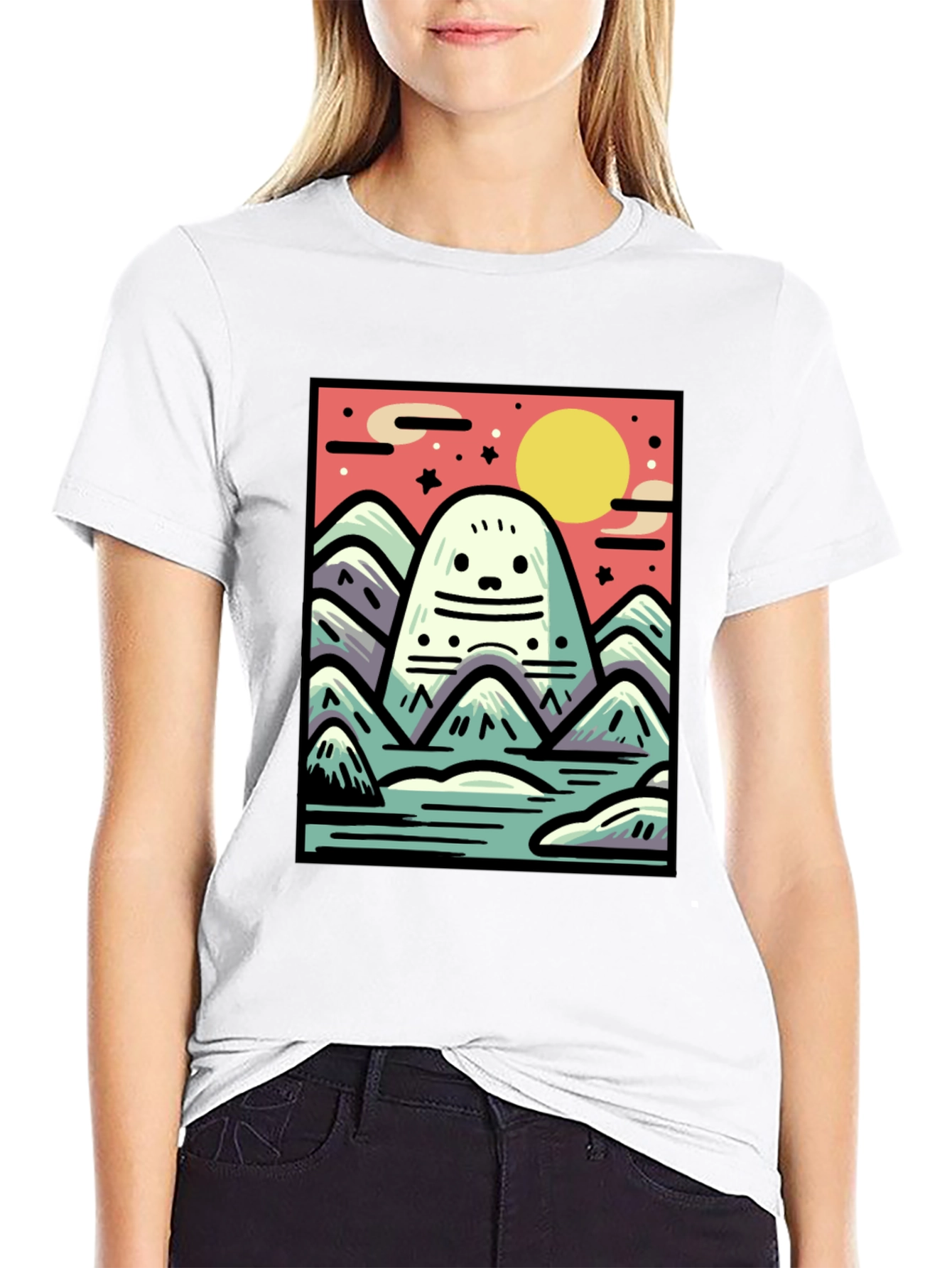 Cute Monster Mountain T-Shirt