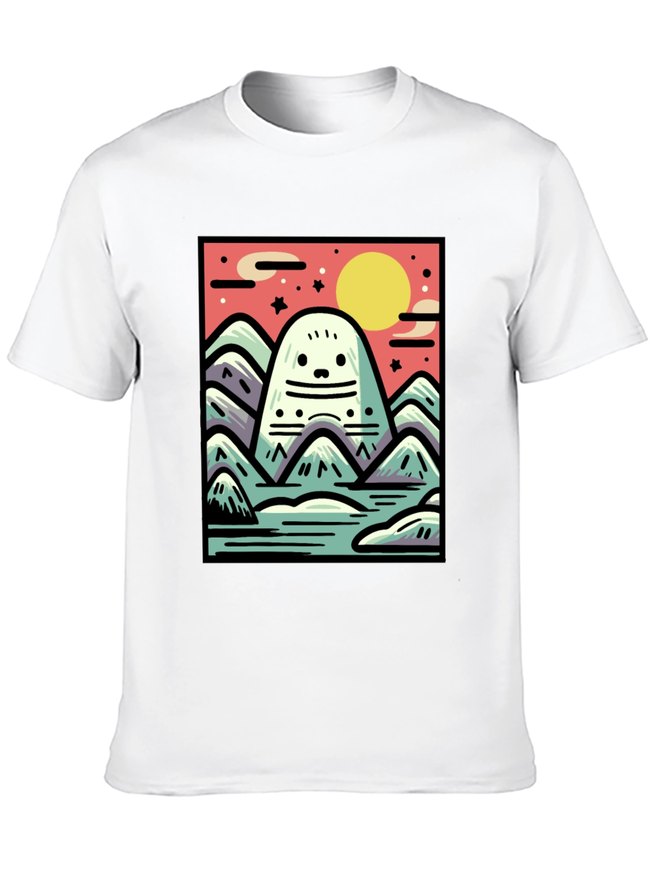 Cute Monster Mountain T-Shirt