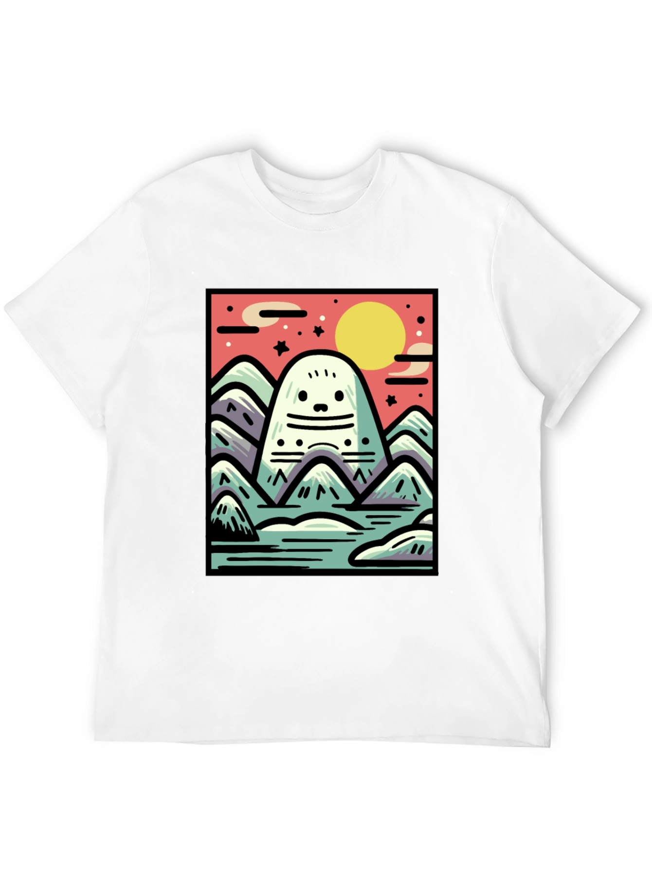 Cute Monster Mountain T-Shirt