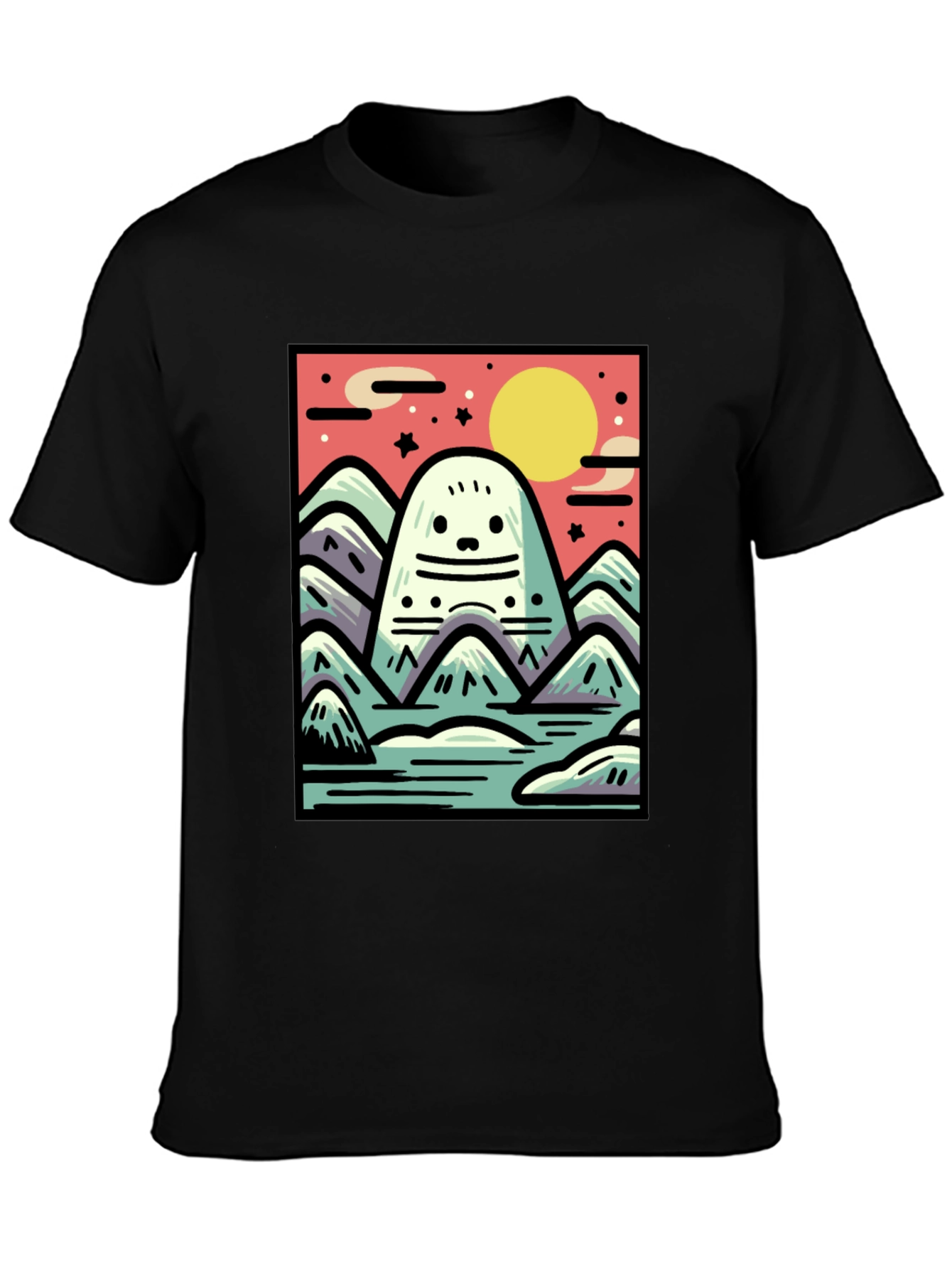 Cute Monster Mountain T-Shirt