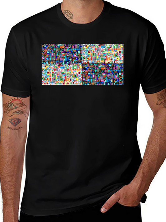 Abstract Geometric T-Shirt - Modern Art Tee