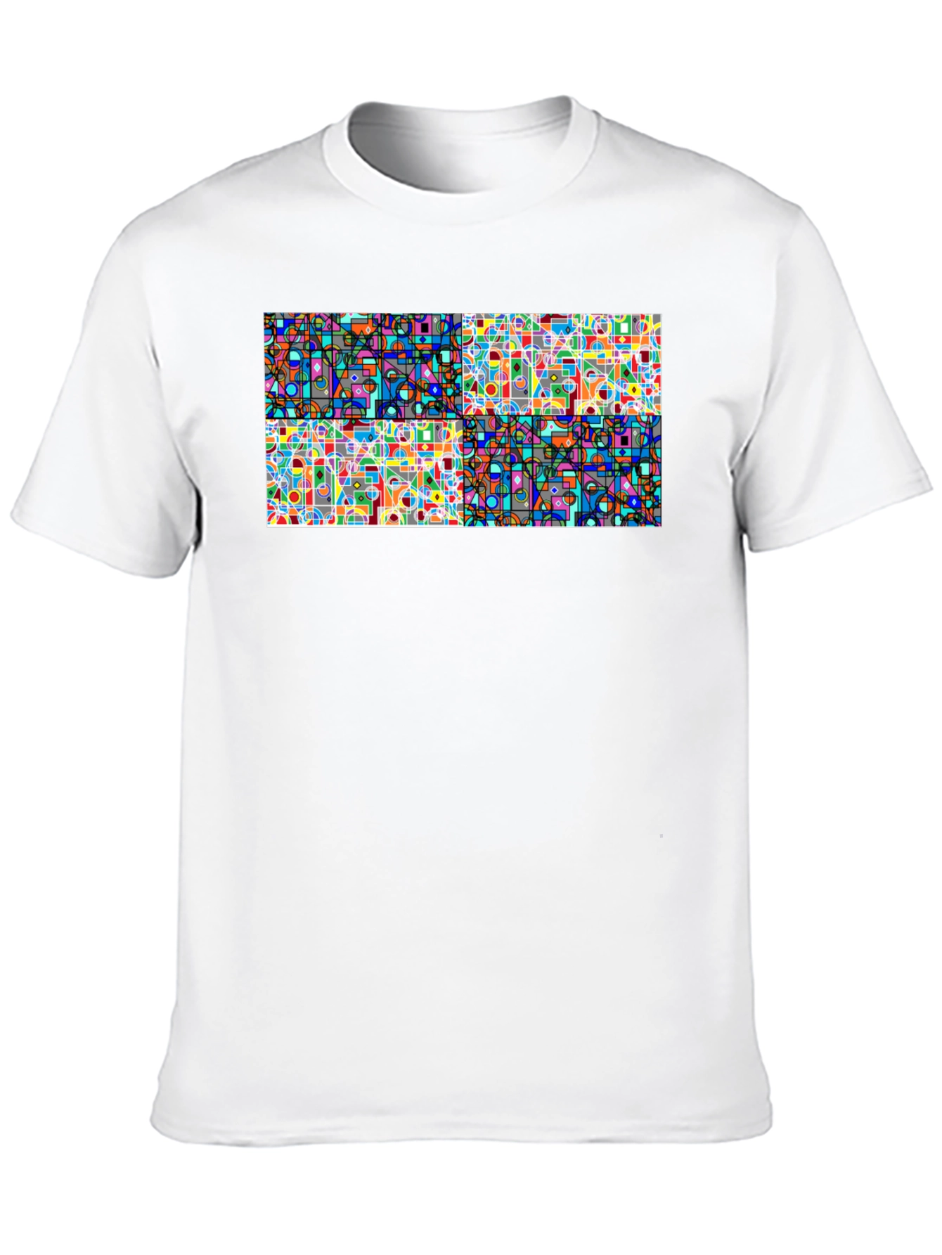 Abstract Geometric T-Shirt - Modern Art Tee