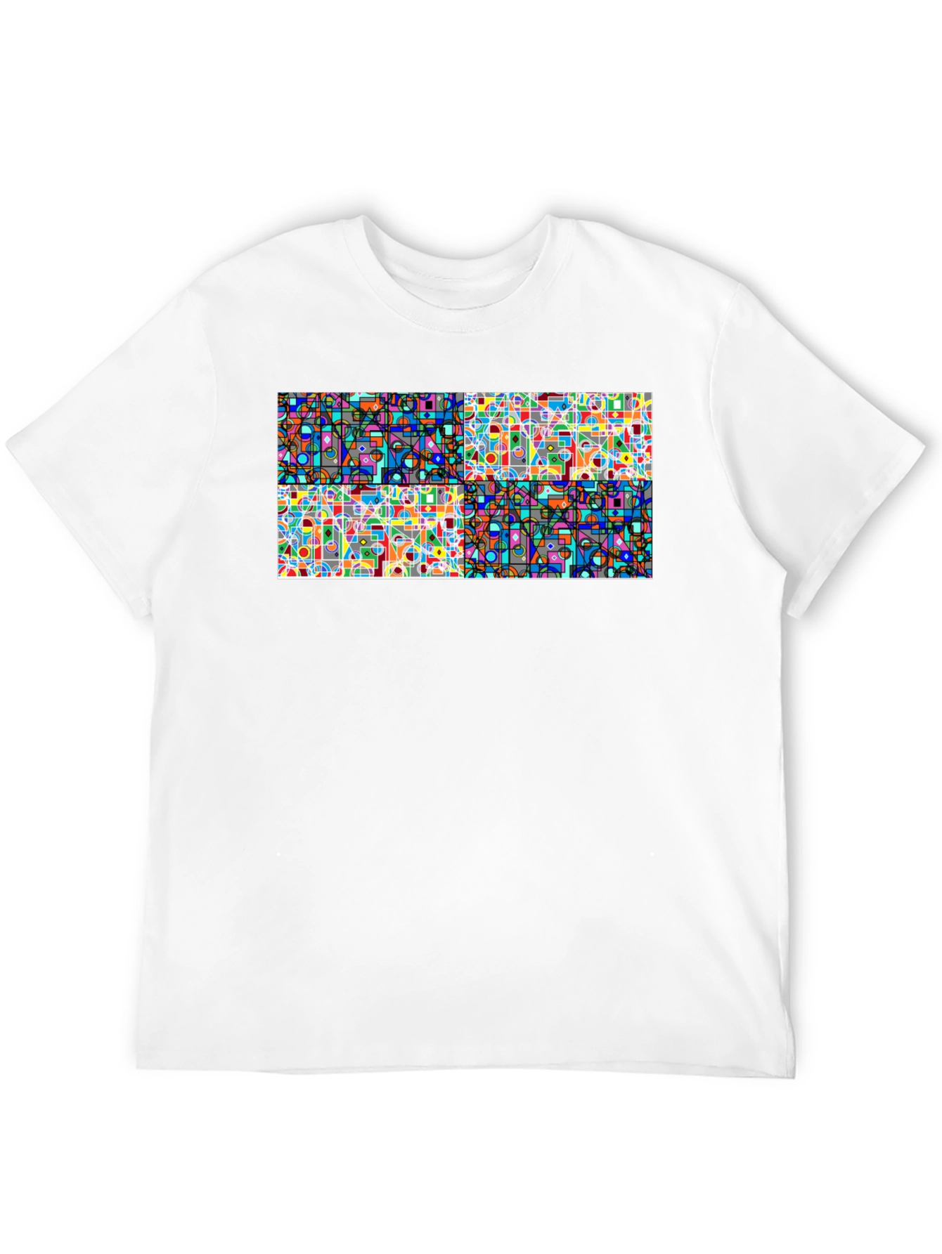 Abstract Geometric T-Shirt - Modern Art Tee