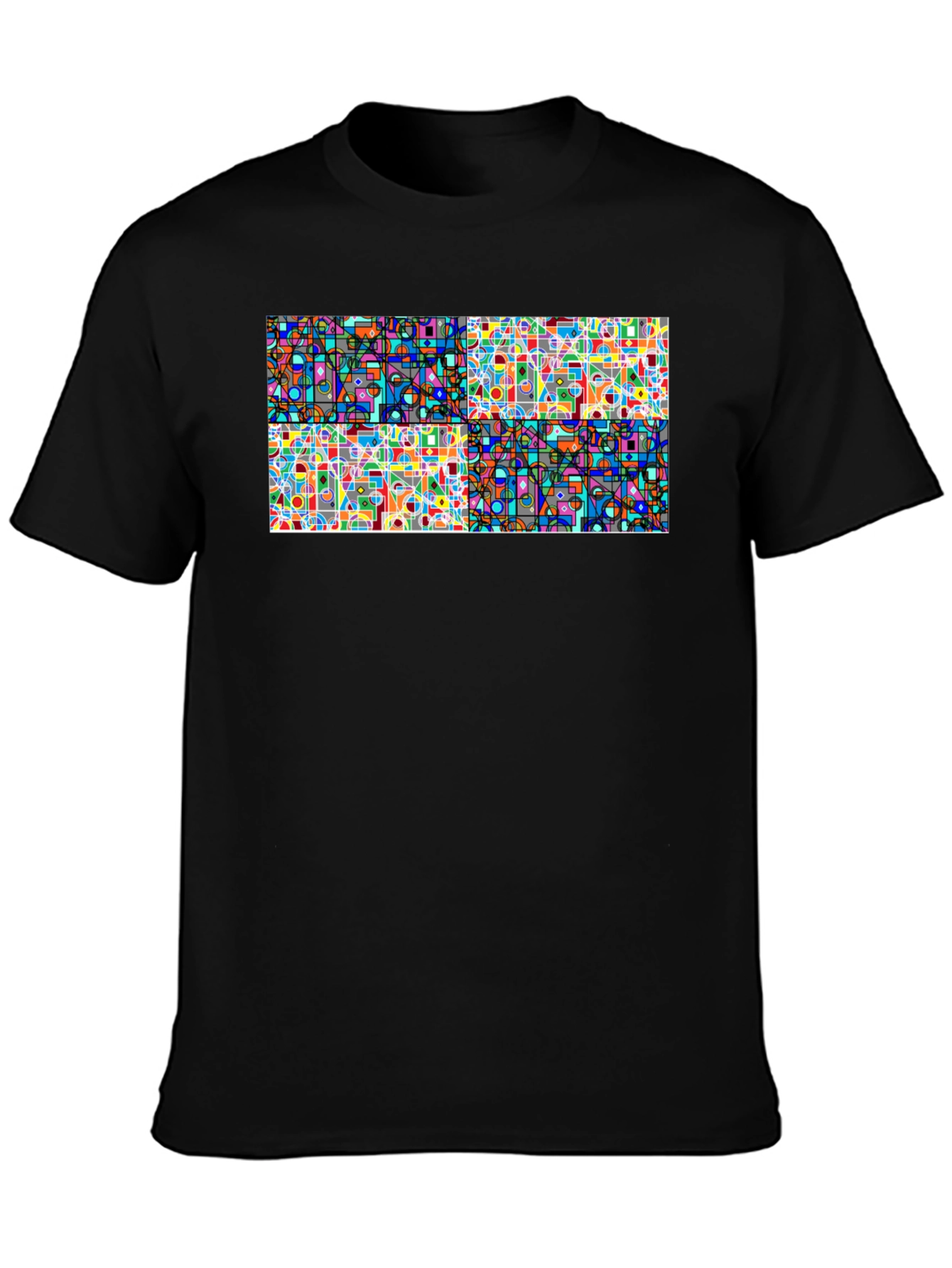Abstract Geometric T-Shirt - Modern Art Tee