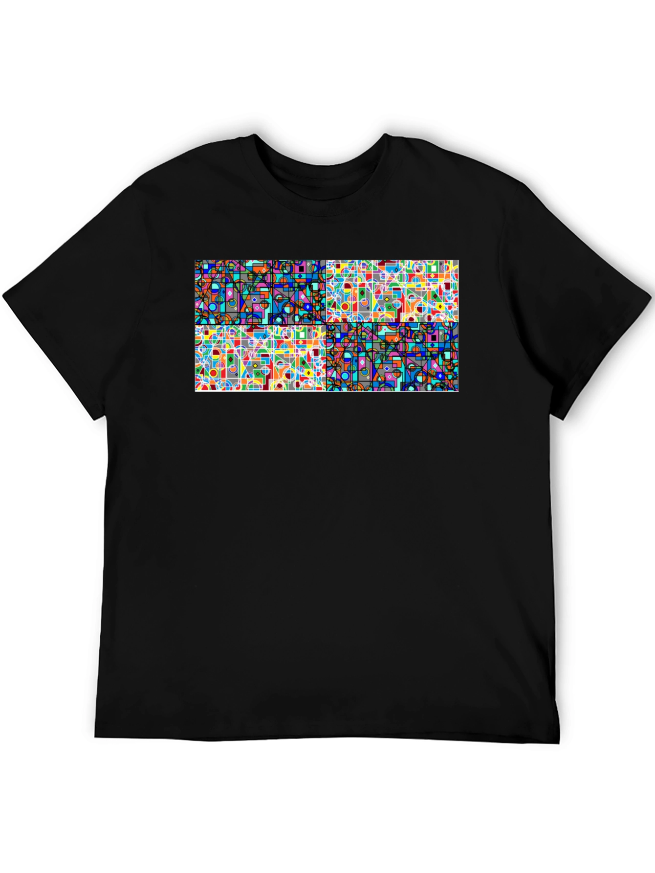Abstract Geometric T-Shirt - Modern Art Tee