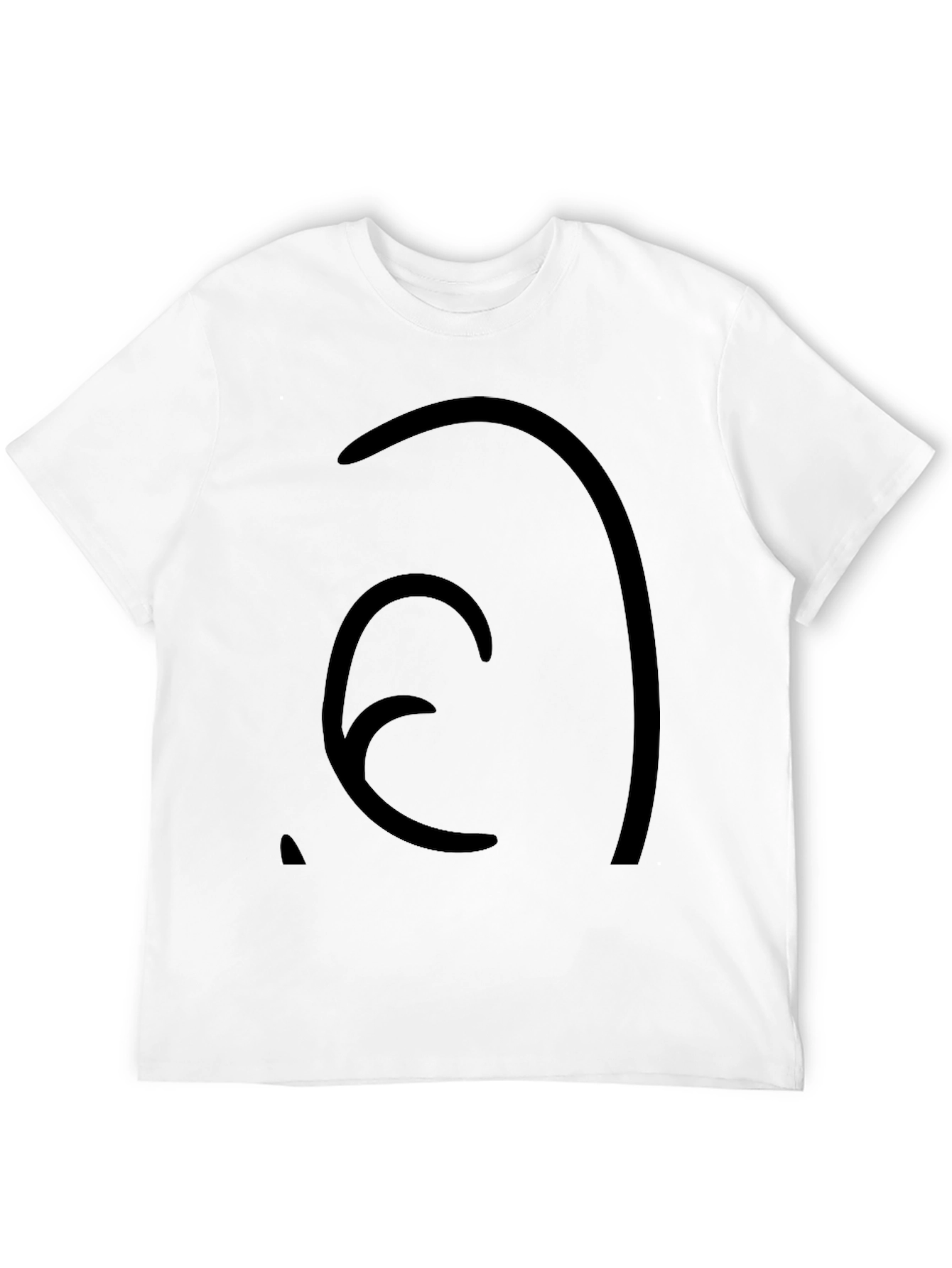 Abstract Graphic Black Tee